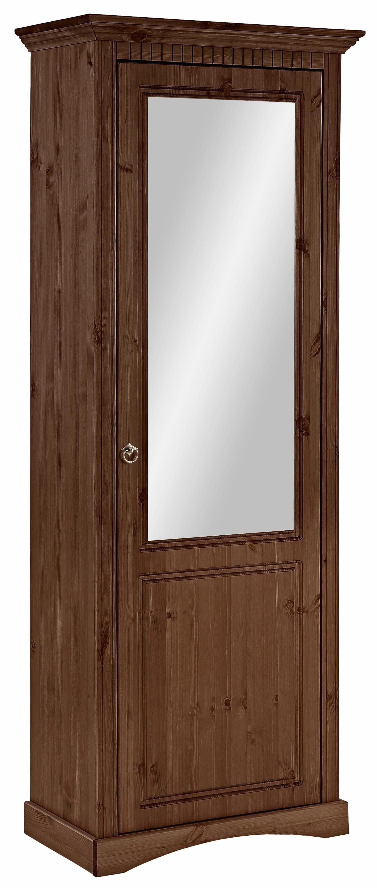 Home affaire Schuhschrank "Rustic", aus massiver Kiefer, mit Spiegel, für c günstig online kaufen
