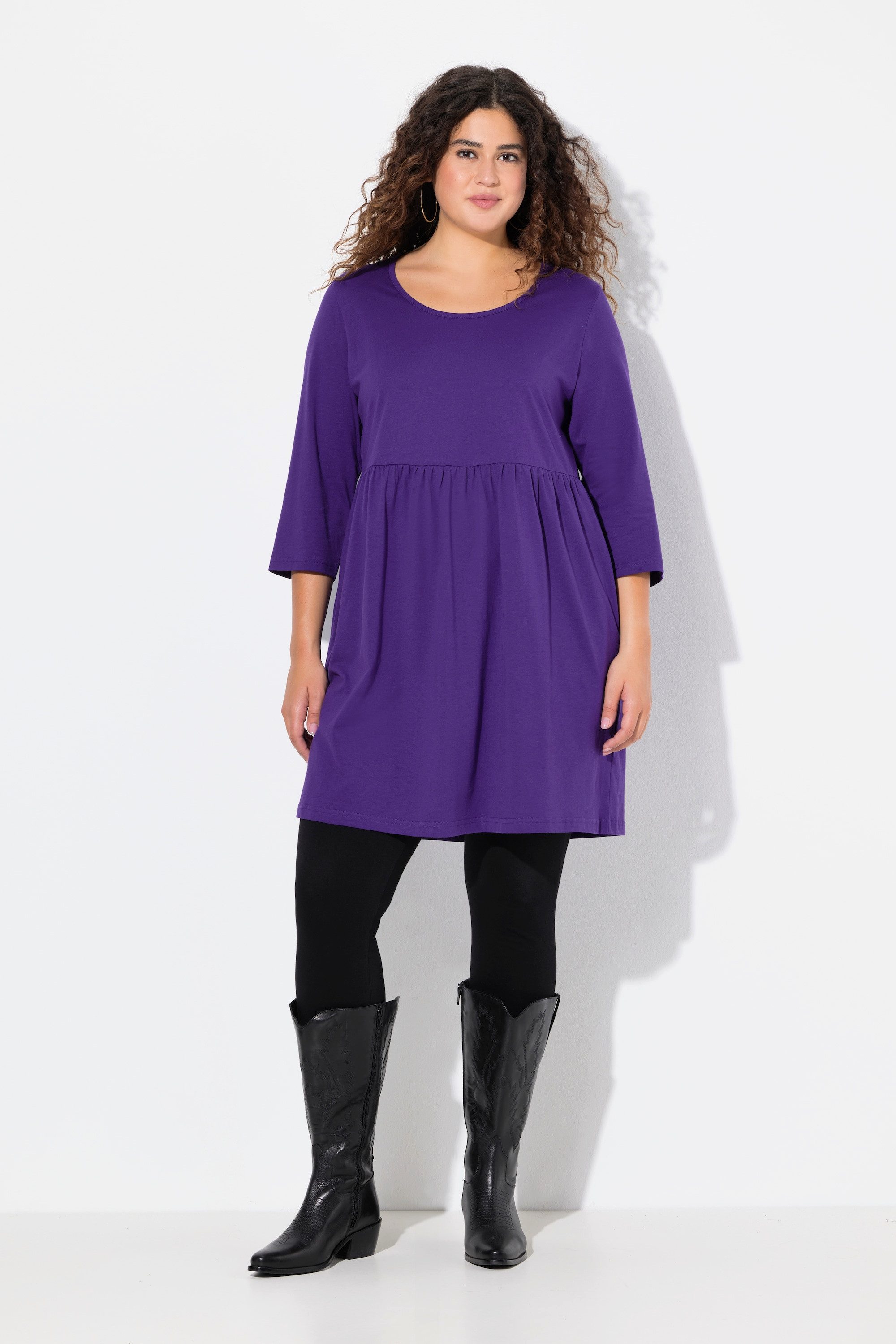 Ulla Popken Longshirt Longshirt A-Linie Lieblingsfarbe günstig online kaufen