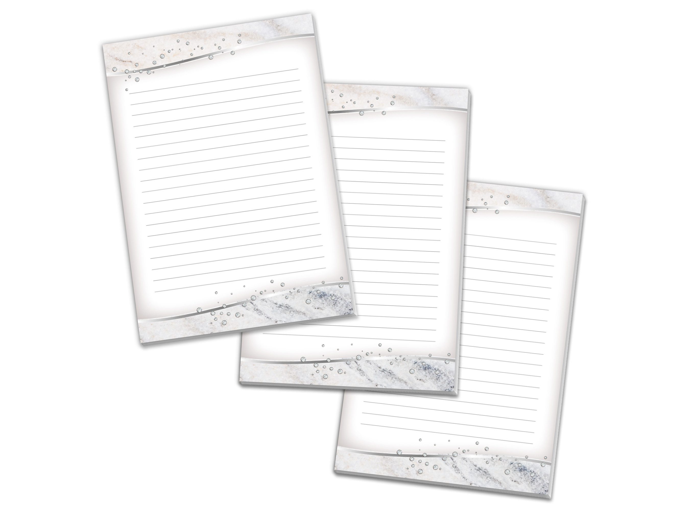 LIMONIA Briefpapier Set Briefblock A4 (Umschläge) Notizblock Papier Marmor Motivpapier, A4 Schreibblock mit 25 Blättern, Made in Germany