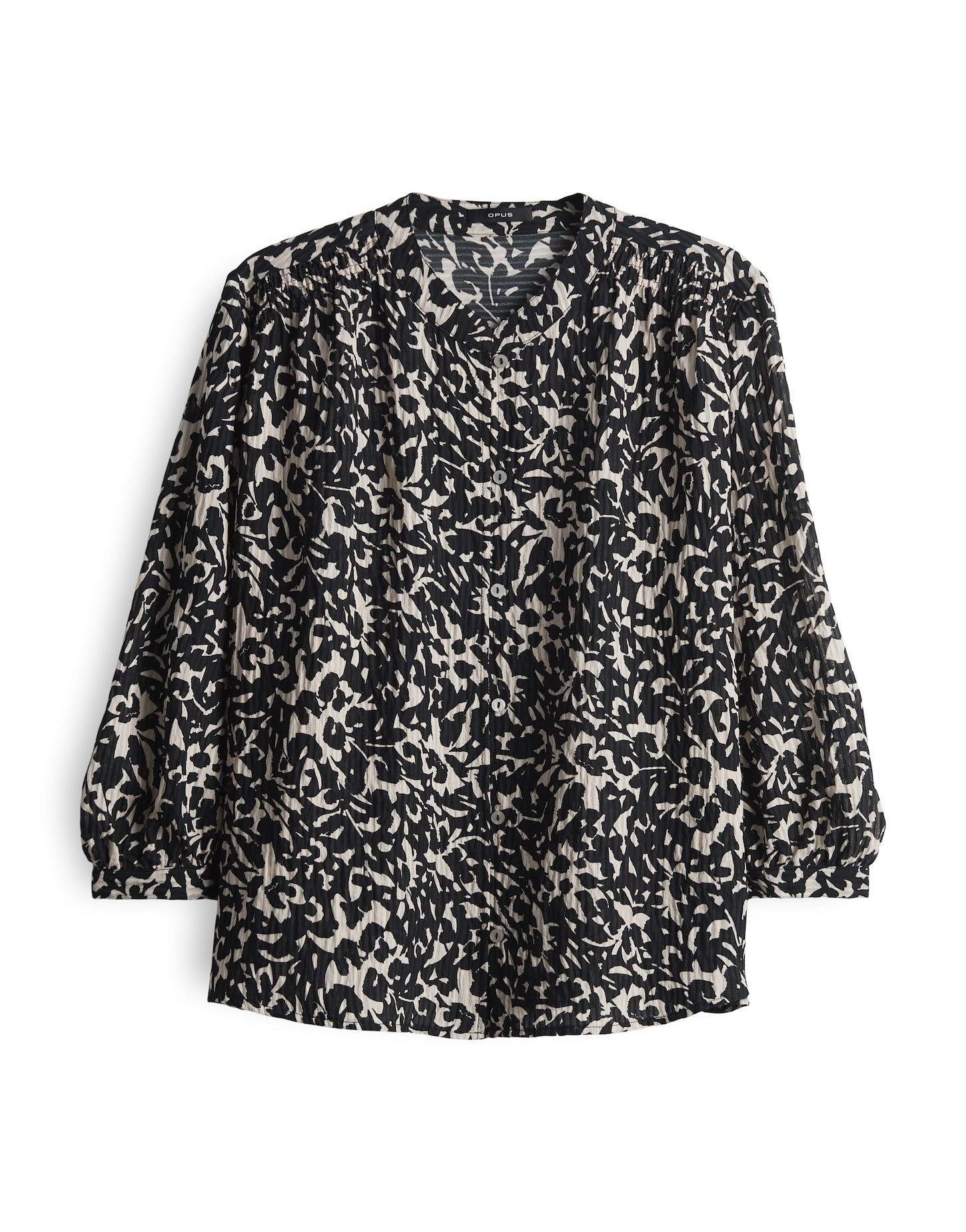 OPUS Kurzarmbluse FAMELIA Regular mit feiner Jacquard Struktur günstig online kaufen