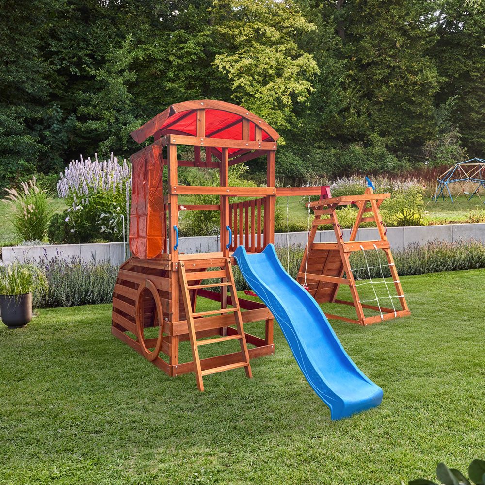 HOME DELUXE Spielturm mit Doppelschaukel NIA günstig online kaufen