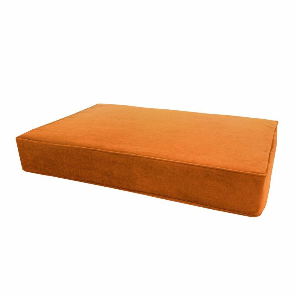 Madison Hundematratze Orthopädisches Kissen Velvet orange S