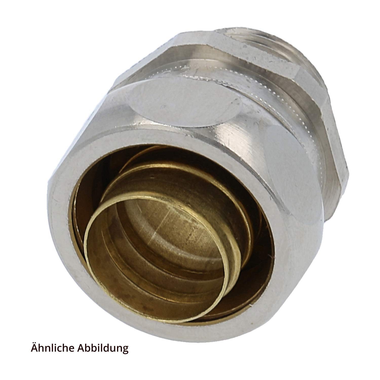 Flexa Schlauchverschraubung Titel:US-P Metallverschraubung gerade Gewinde PG48x1,588 für Schlauch