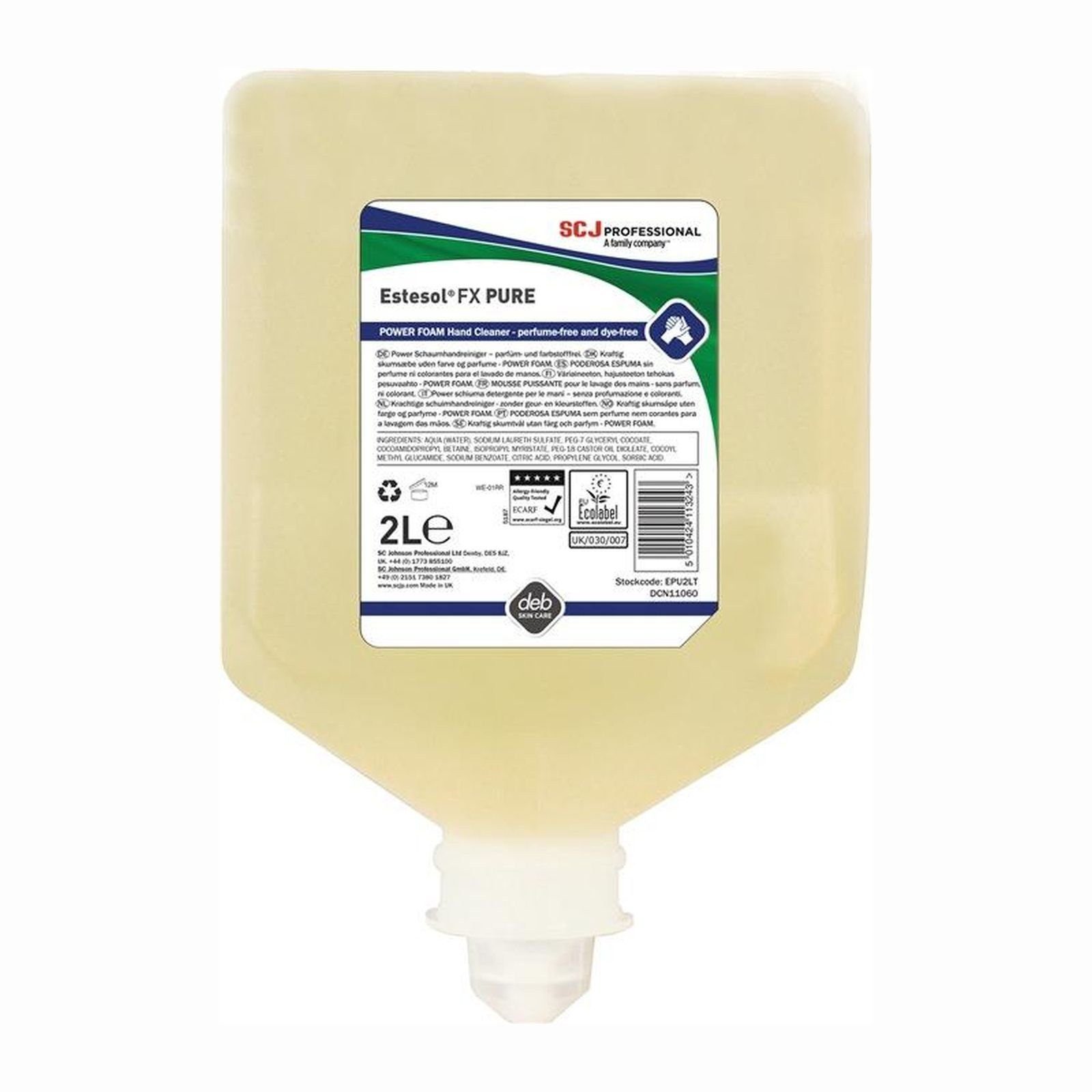SC Johnson Professional Hautreinigungs-Set SC Johnson Power Schaumhandreiniger Estesol FX PURE 2 l - EPU2LT