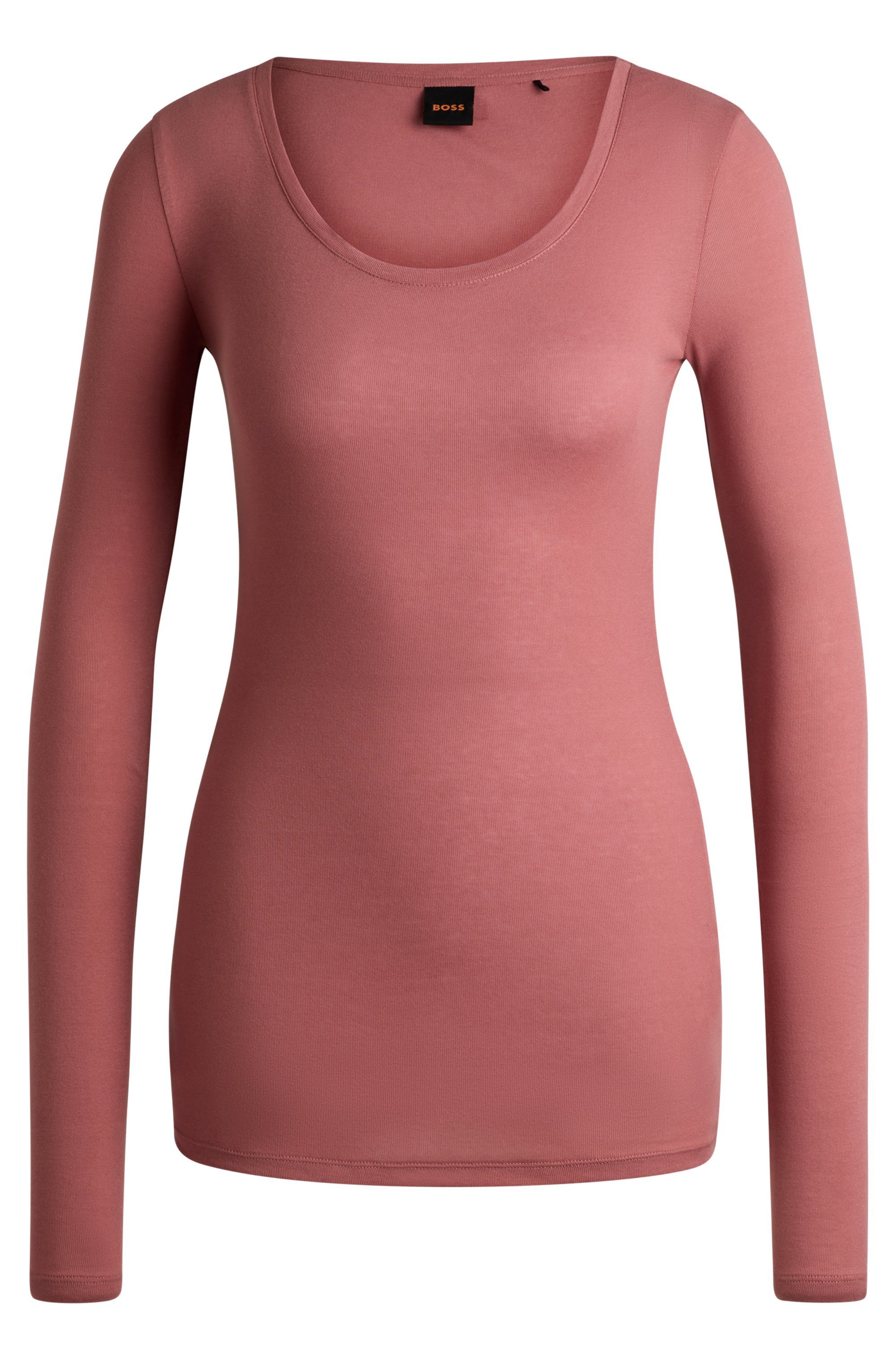 BOSS ORANGE Langarmshirt Elayer Premium Damenmode günstig online kaufen