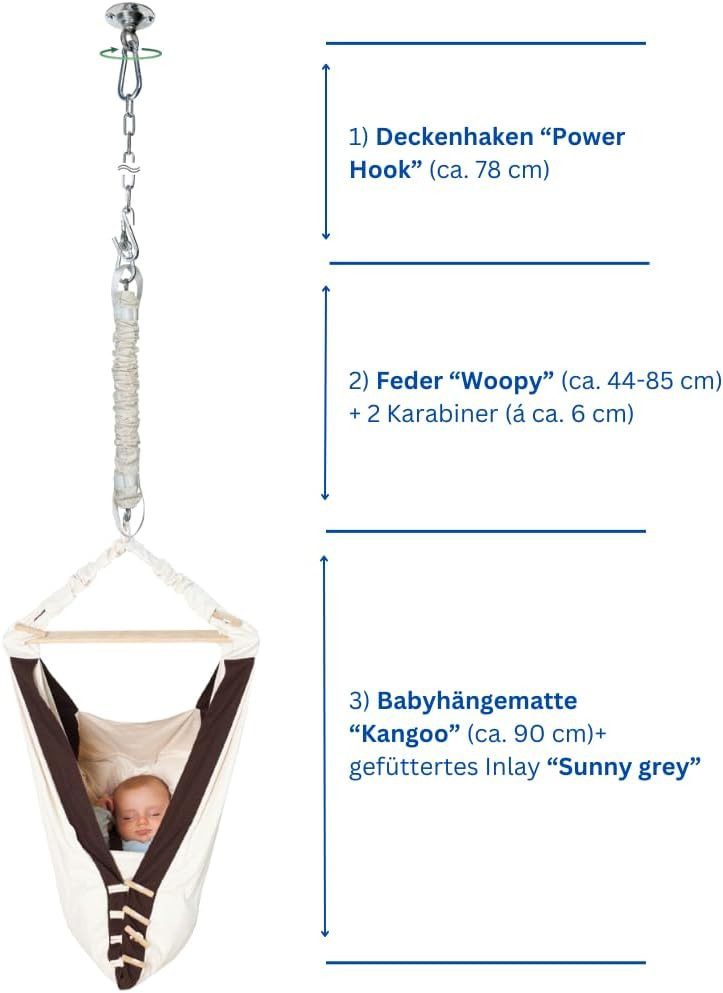 Amazonas Babyschaukel Kangoo Set power Hook TÜV geprüft - Komplettset für B günstig online kaufen