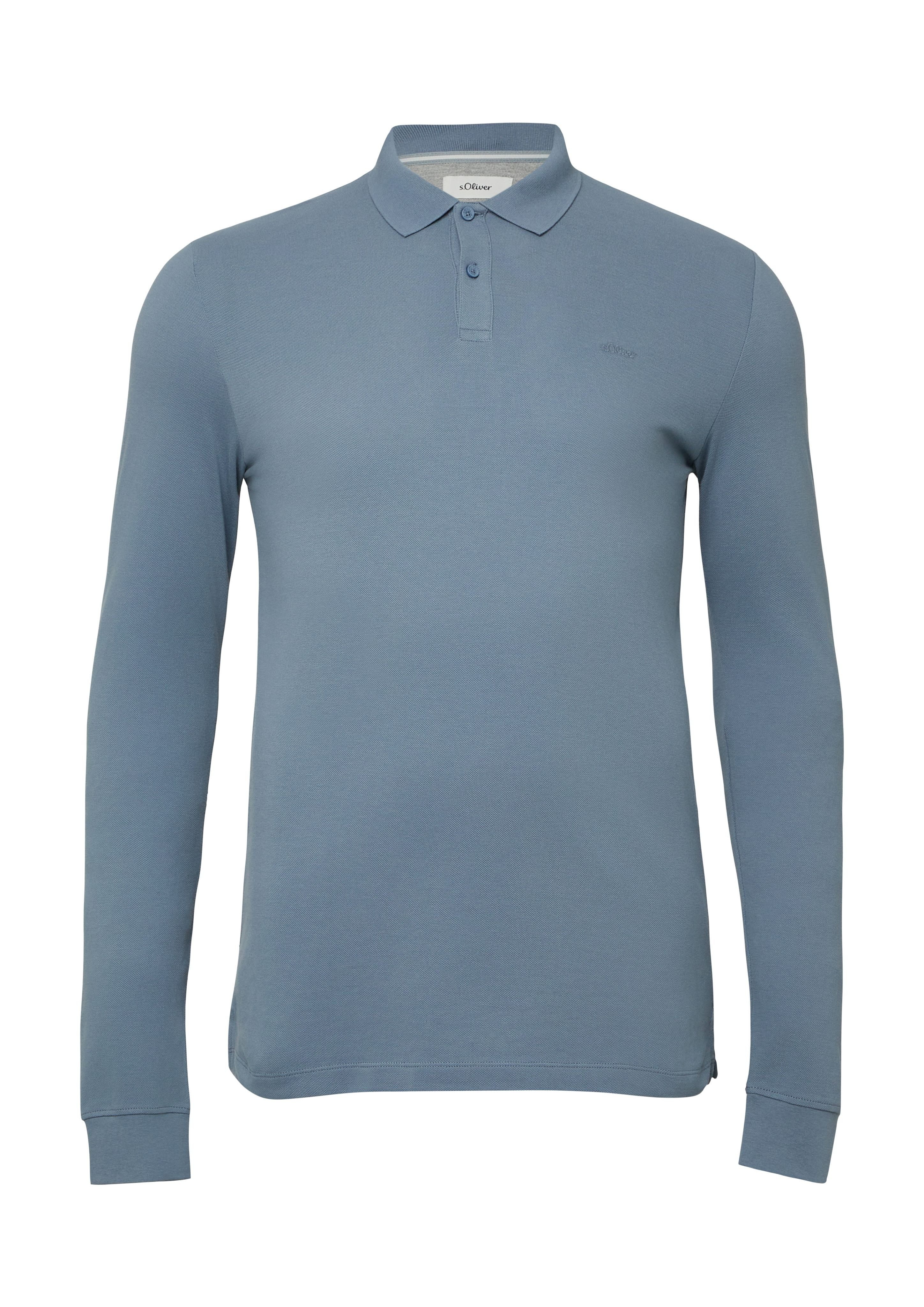 Langarm-Poloshirt
