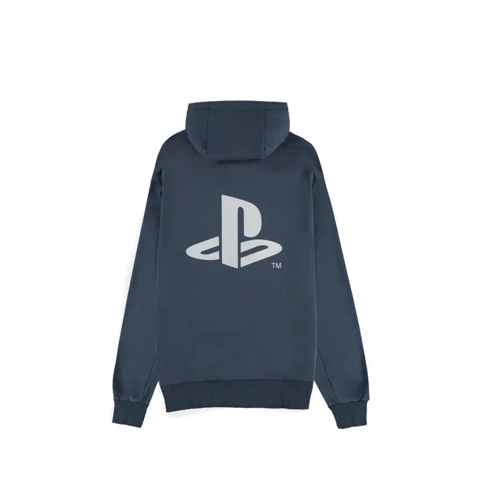 Playstation Hoodie Navy Logo Zipper Hoodie