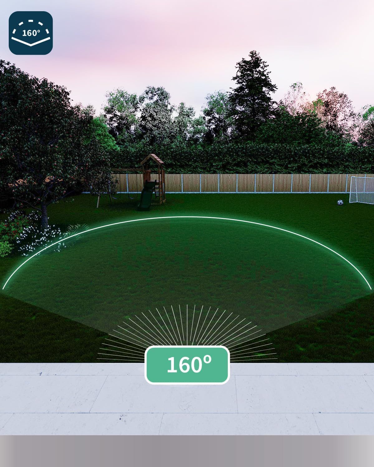 ARLO Überwachungskamera Pro 5 Überwachungskamera Aussen WLAN, 2K+ HDR Video - 3er Set