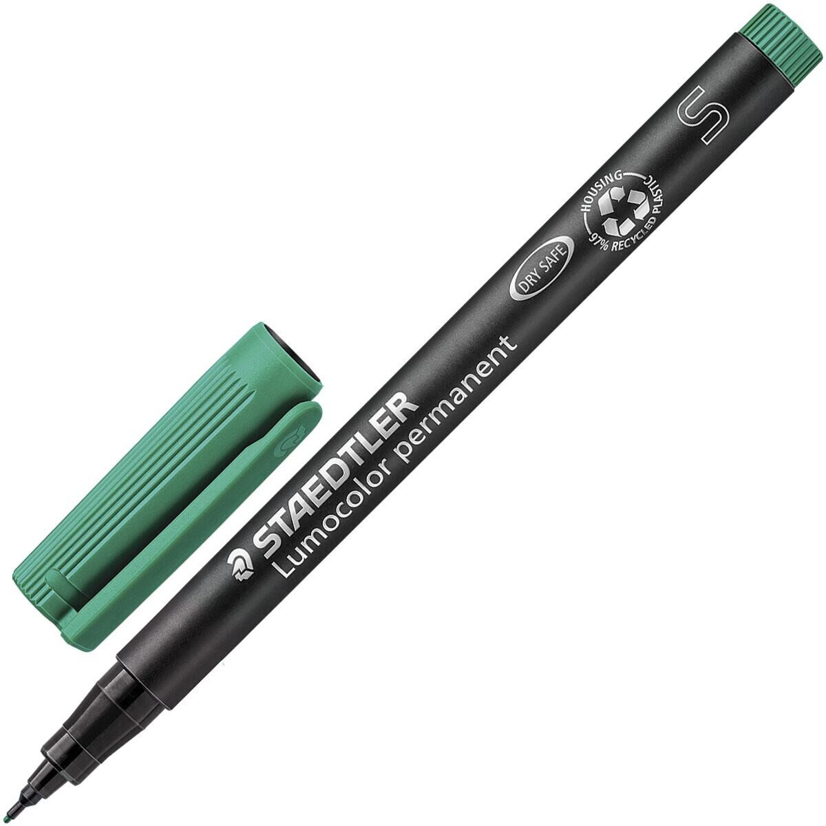 STAEDTLER Permanentmarker Lumocolor permanent S, (1-tlg), wisch- und wasserfest