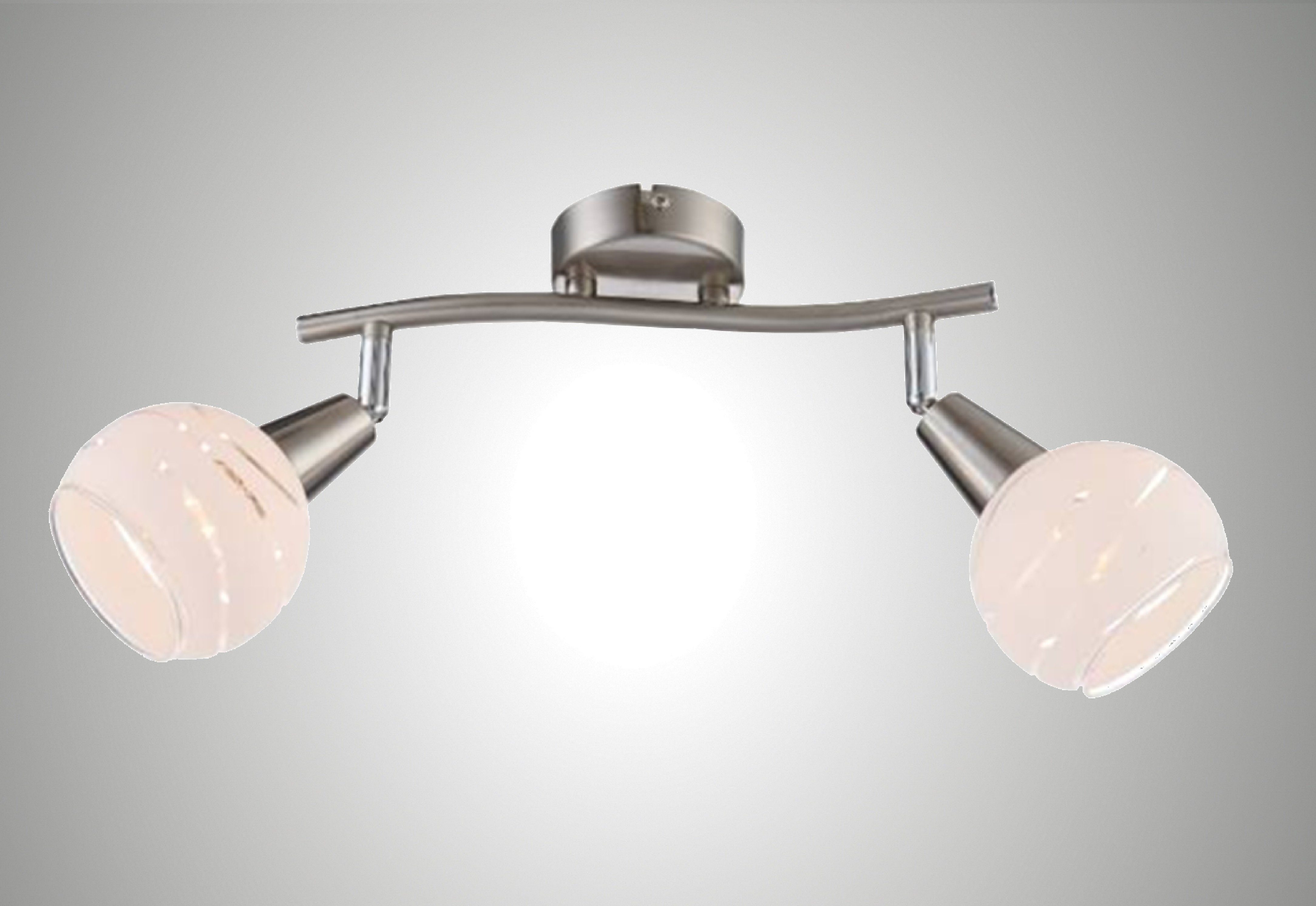 TRANGO LED Deckenleuchte, Dimmfunktion, 2-flammig 1001-22D günstig online kaufen