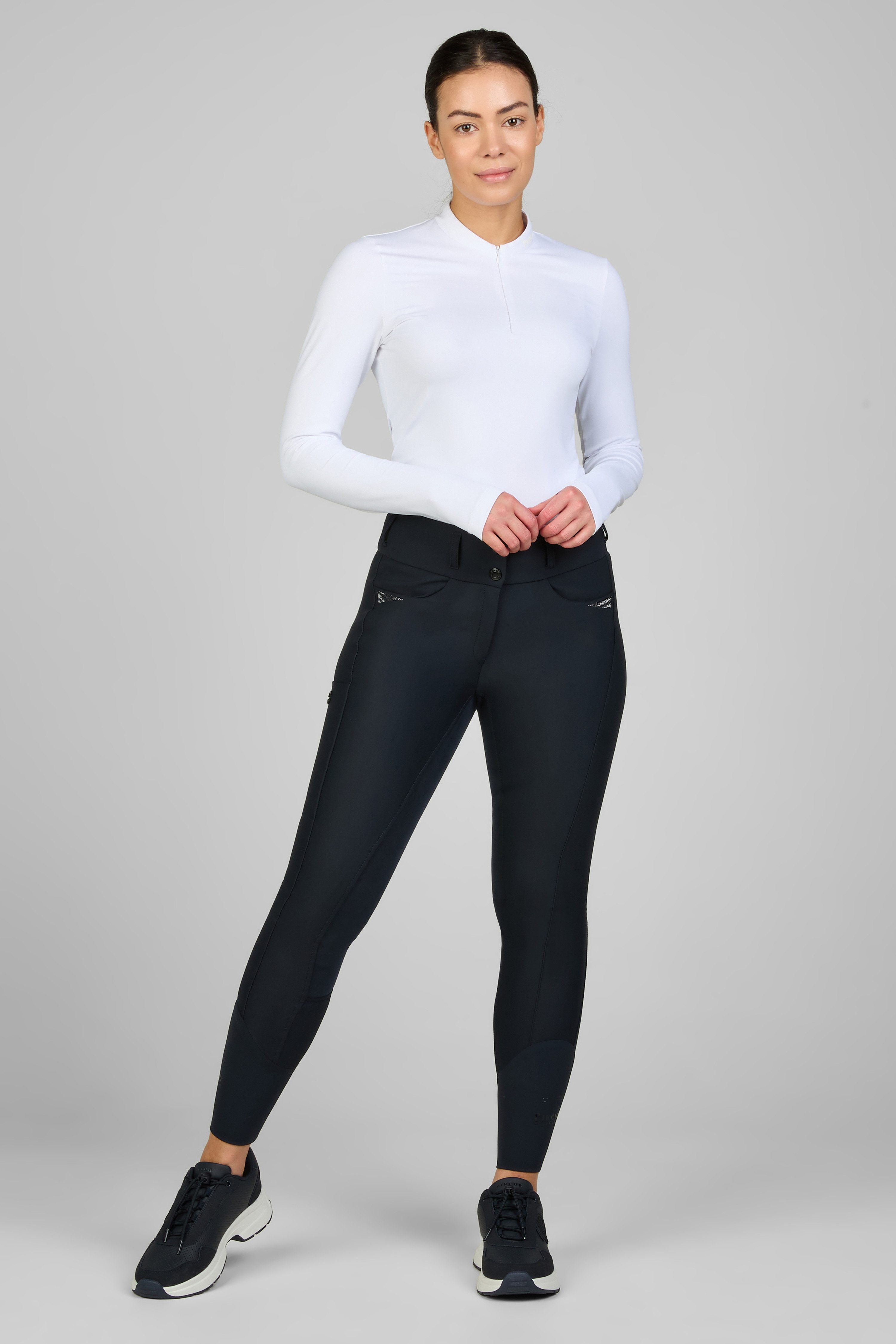 Pikeur Reithose Reithose Damen Laure Kunstleder Ganzbesatz