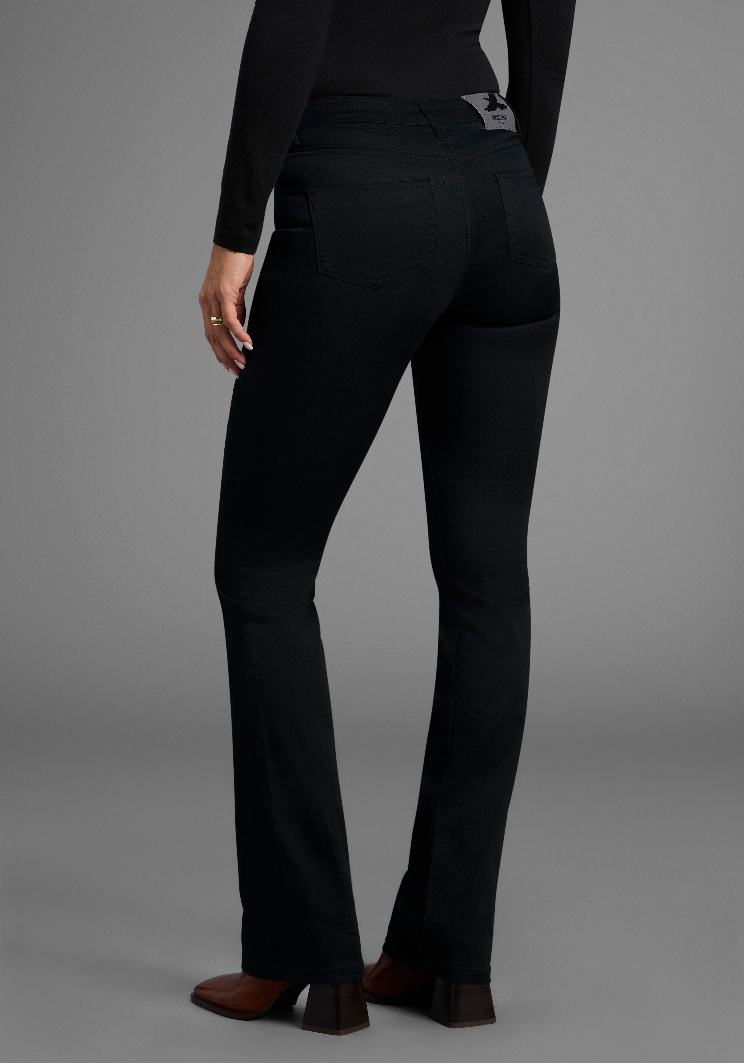 Arizona Bootcut-Jeans Shaping elastische Passform, Bootcut-Beinform, günstig online kaufen