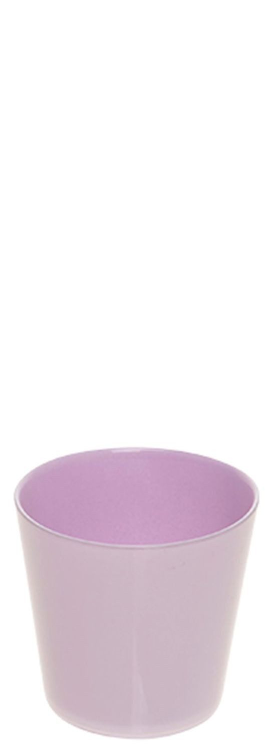 INNA-Glas Blumentopf Kerzenglas Alena aus Glas, lila, 12,5cm, Ø13,3cm
