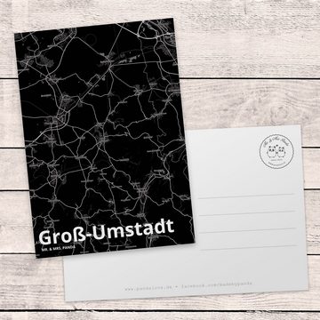 Mr. & Mrs. Panda Postkarte Groß-Umstadt - Geschenk, Geschenkkarte, Stadt Dorf Karte Landkarte Ma