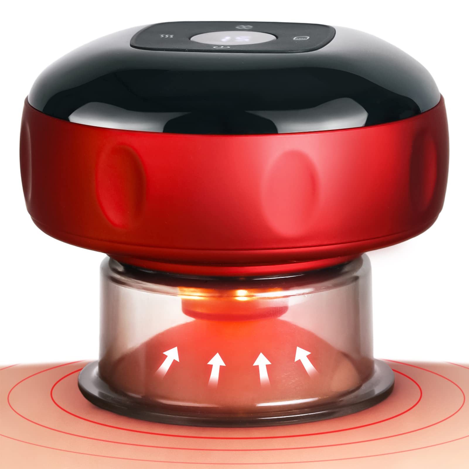 Vakuum-Massager 4-in-1-Smart-Elektro-Schröpf Behandlungsset, Vakuum Massagegerät