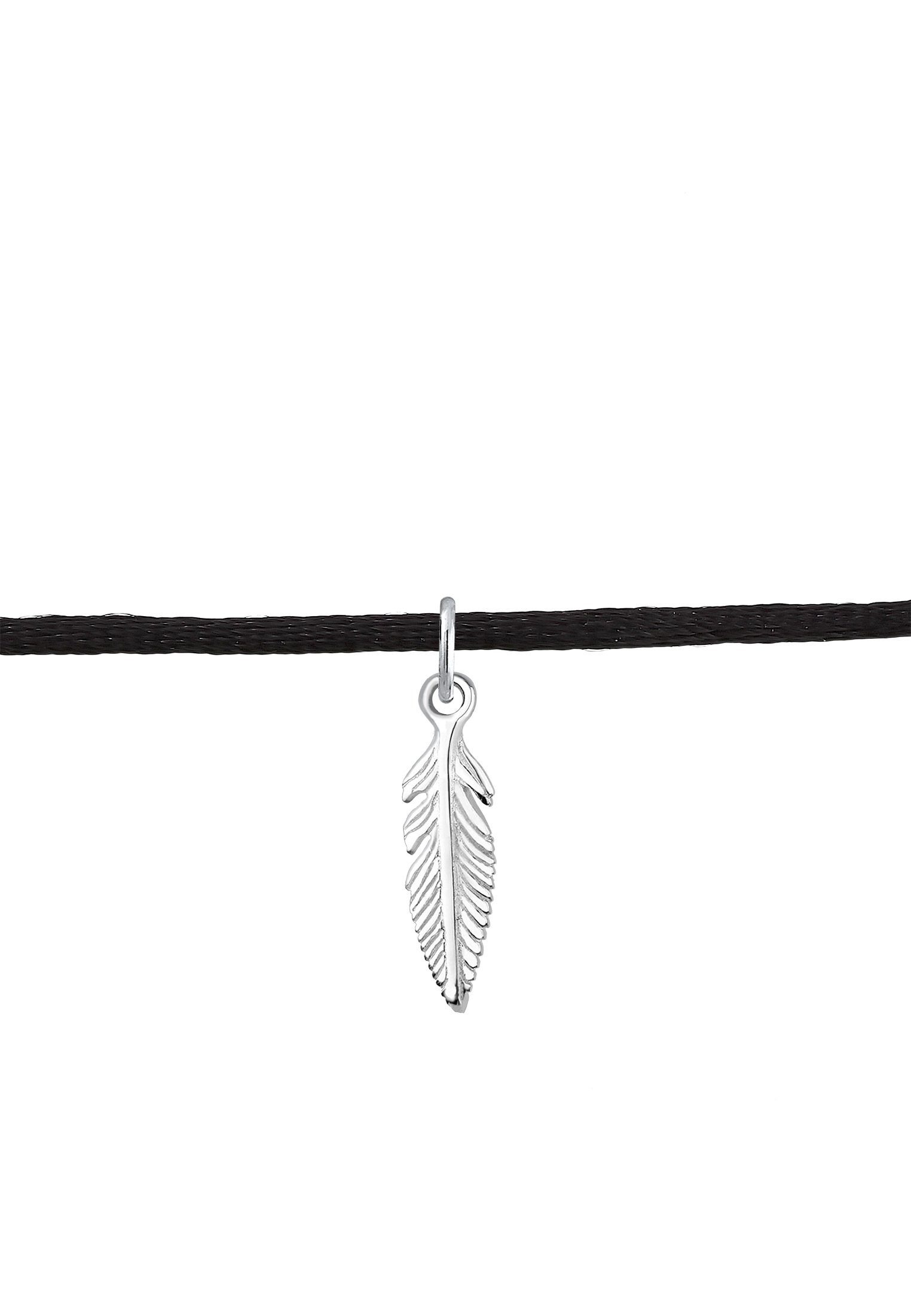 Elli Choker Halskette Choker Feder Anhänger günstig online kaufen