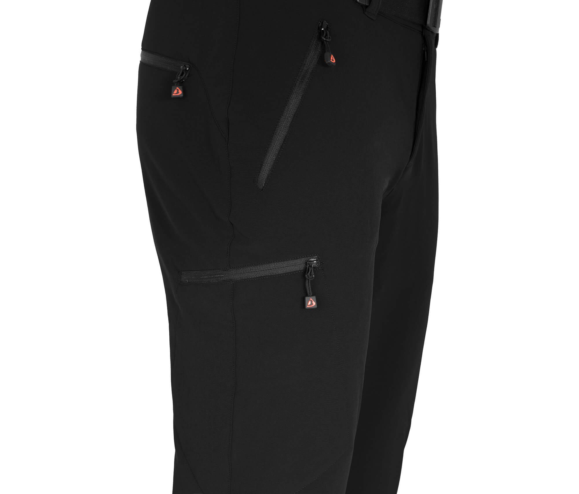 Bergson Outdoorhose VARBERG Herren Winter Softshellhose, robust, Innenfleece recycelt, Normalgröß