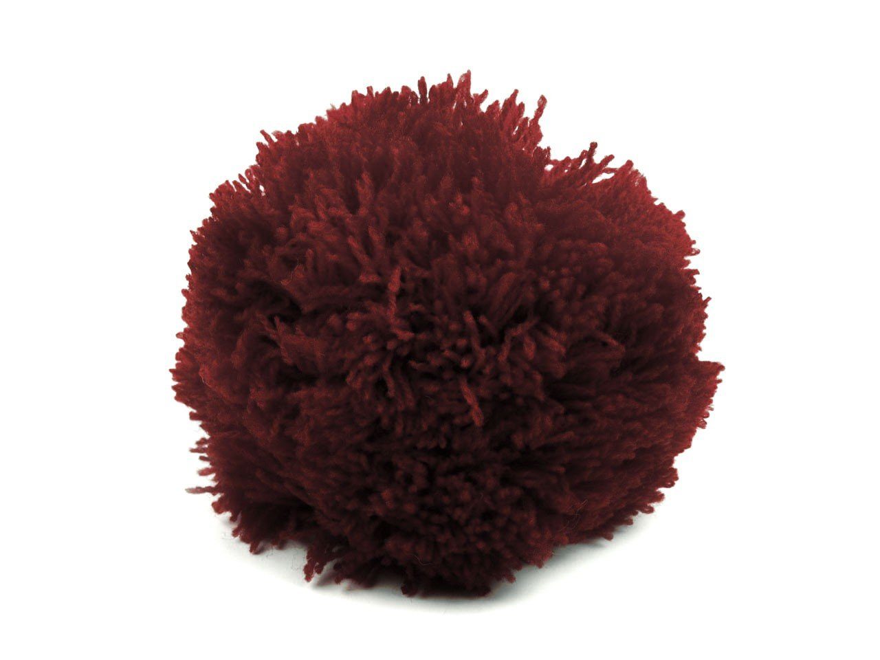 maDDma Pompon 2 Bommeln / Wollbommeln / Pompon, 7cm (2 Stück), merlot