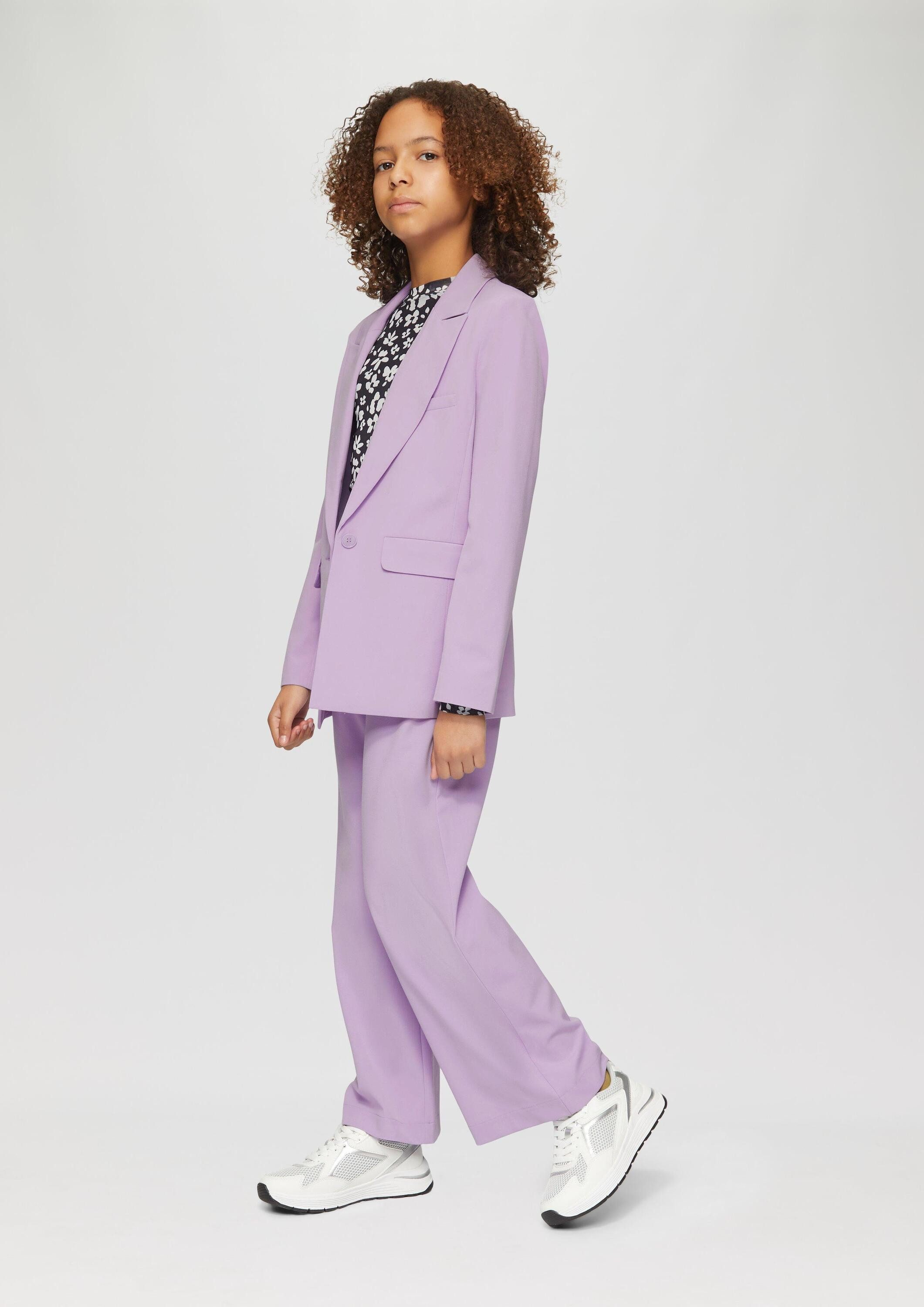 s.Oliver Chinos Hose Wide Leg-Hose mit Elastikbund