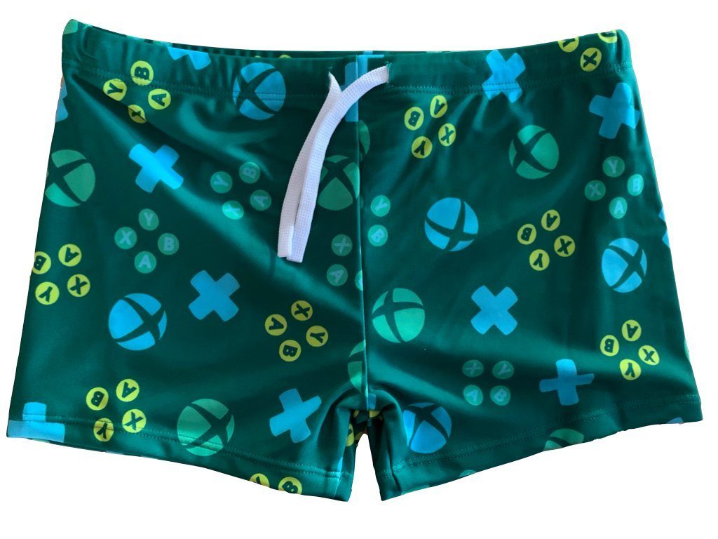 Xbox Boxer-Badehose XBOX Badehose grün günstig online kaufen