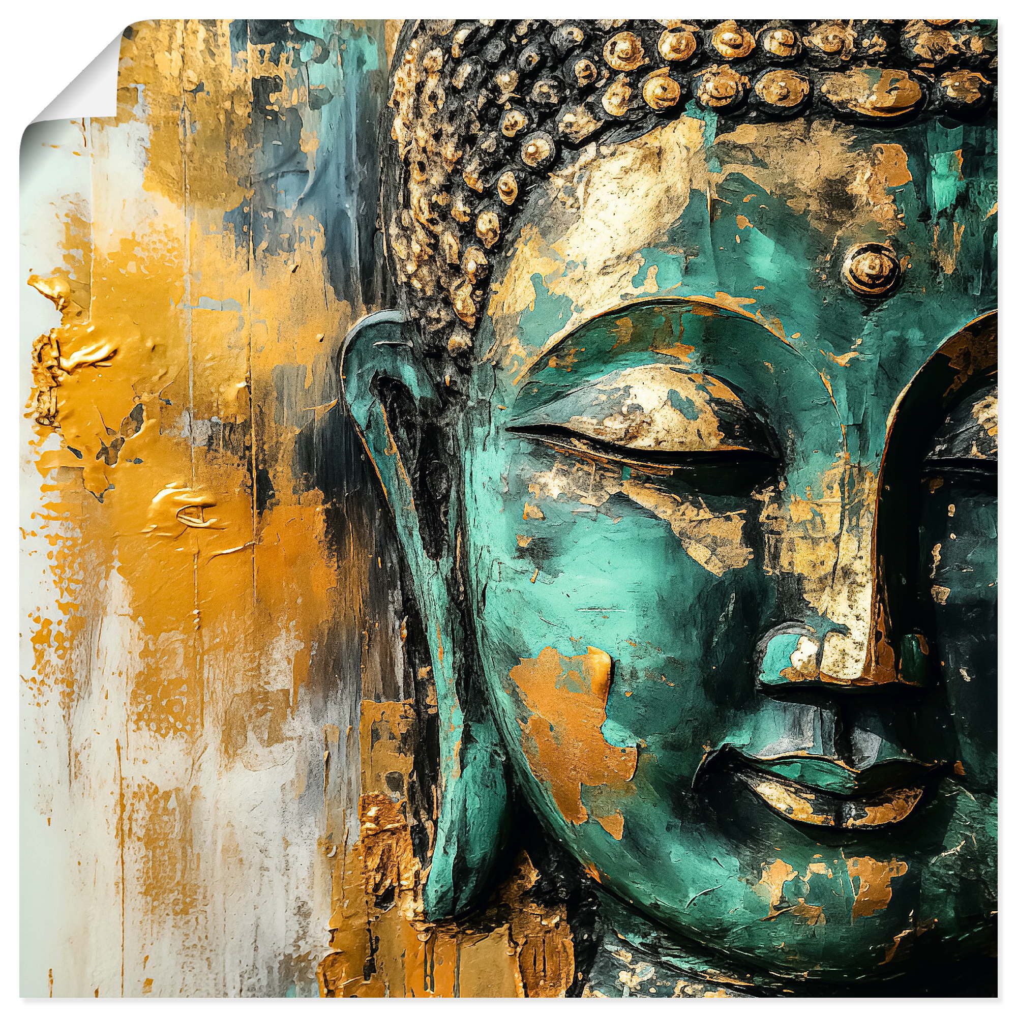 Artland Wandbild Budda, Buddhismus (1 St), als Alubild, Leinwandbild, Poster, Wandaufkleber in verschied. Größen