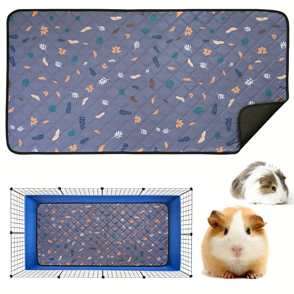 Ledander Kleintierkäfig Kleintiermatte waschbar wasserdicht, Wiederverwendbare, Käfigunterlage für Meerschweinchen Kaninchen Hamster, saugfähige von Ledander