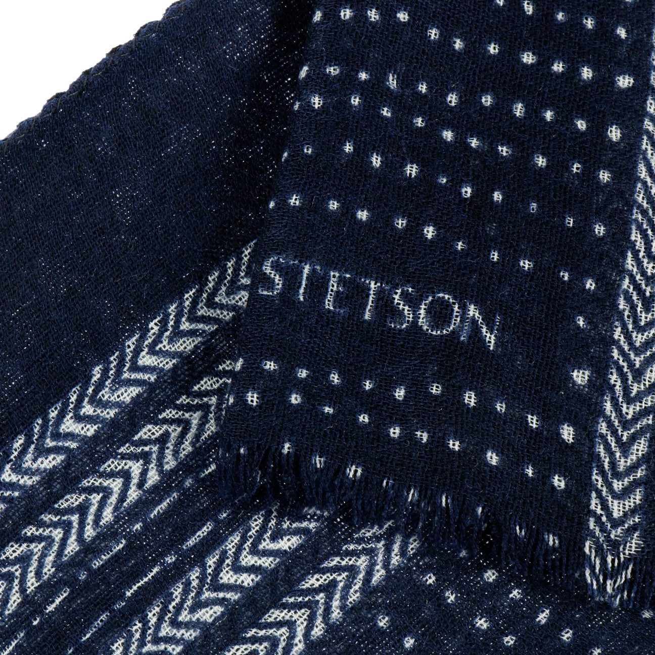Stetson Schal, (1-St), Wollschal mit Fransen