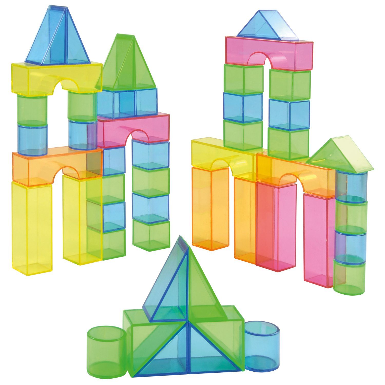 EDUPLAY Lernspielzeug 50 Transparentblocks in Box