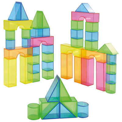 EDUPLAY Lernspielzeug 50 Transparentblocks in Box