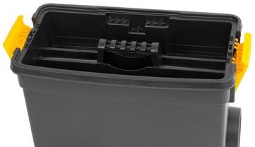 PROREGAL® Werkzeugbox Kunststoff-Werkzeugkoffer Wagen 450x260x620mm verstellbarer Griff