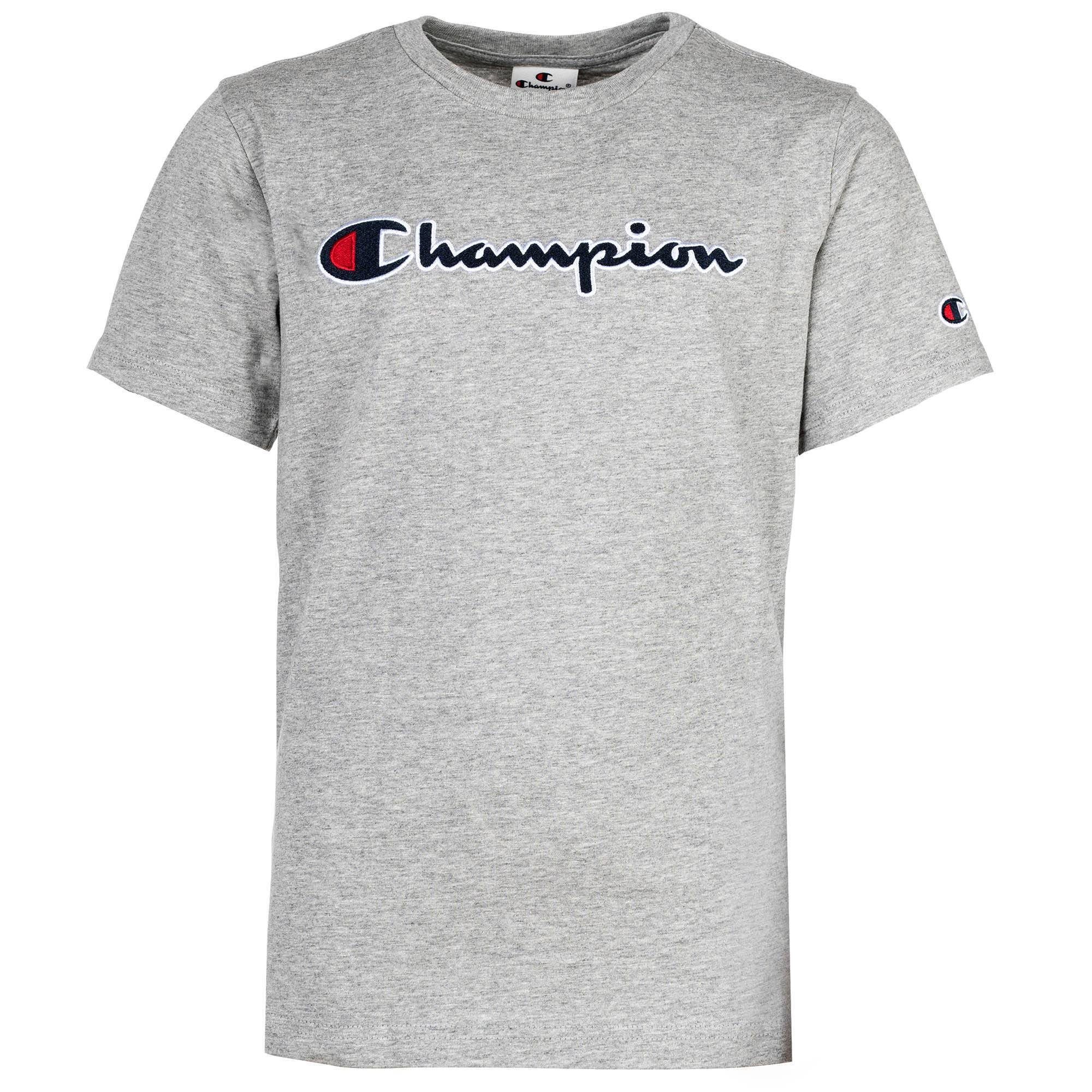 günstiger Kauf Champion T-Shirt Kinder Unisex T-Shirt Crewneck, Rundhals Grau 
