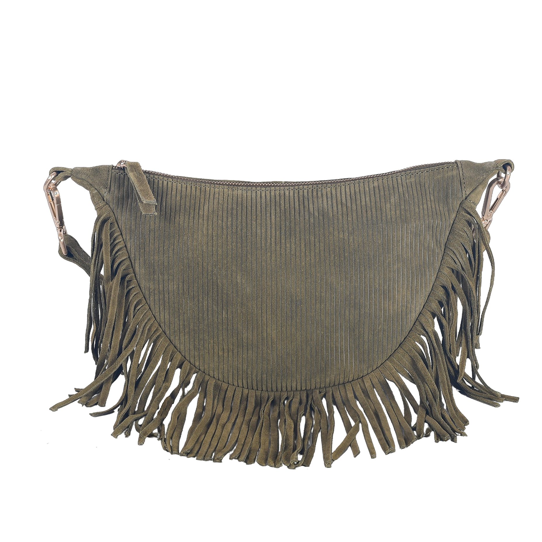 HARBOUR 2nd Handtasche Winona, Damen Henkeltasche, Hobo mit modischen Fransen
