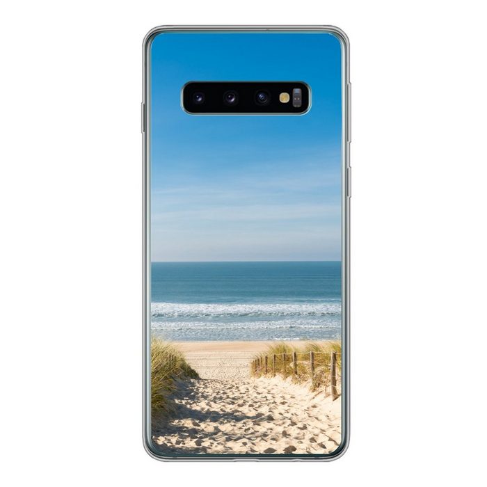 MuchoWow Handyhülle Strand - Meer - Düne - Sand - Sommer Phone Case Handyhülle Samsung Galaxy S10 Silikon Schutzhülle