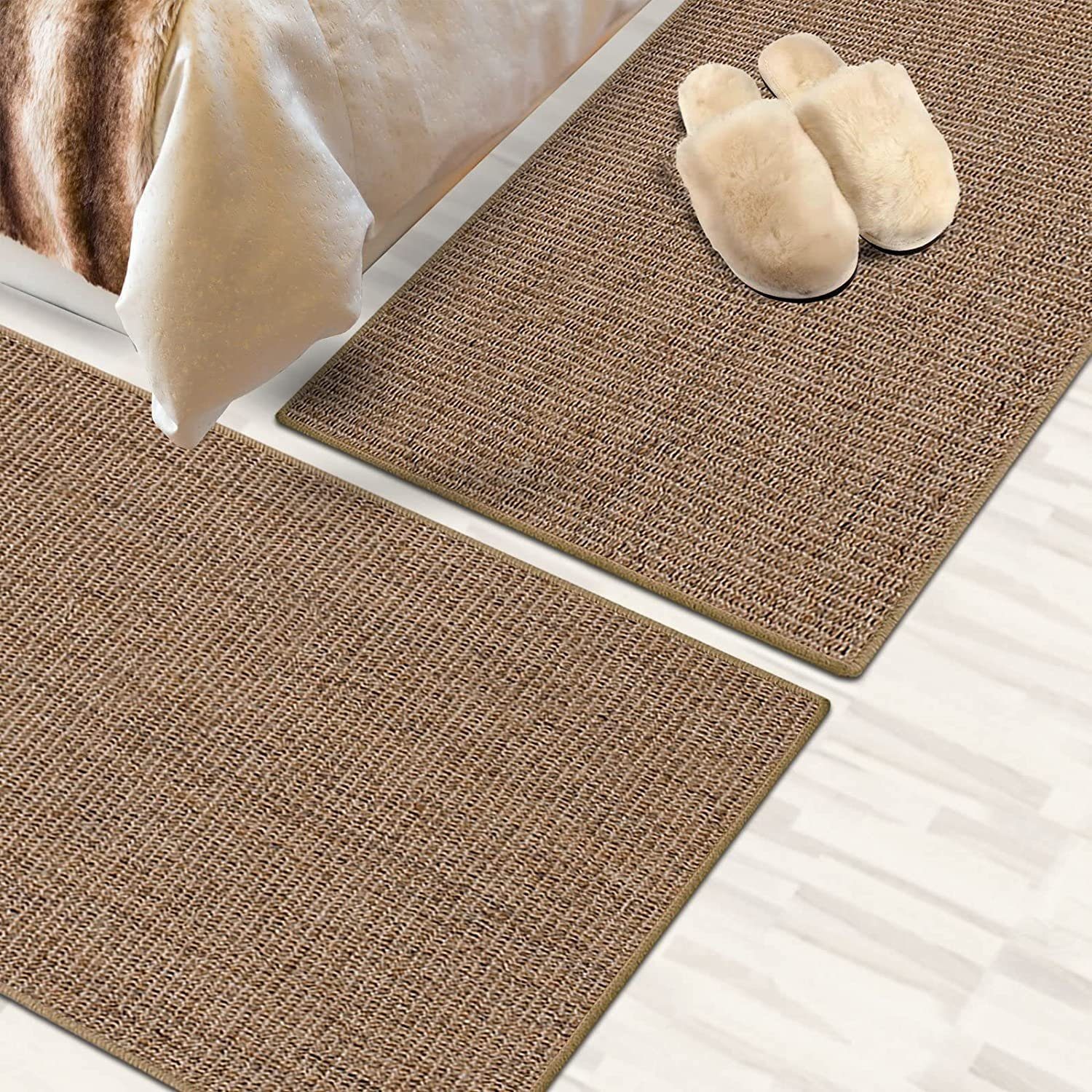 Floordirekt Bettumrandung Sylt, 3 Größen & 10 Farben, Teppichläufer, ideal im Schlafzimmer, Höhe 6 mm, (3-tlg), Sisal