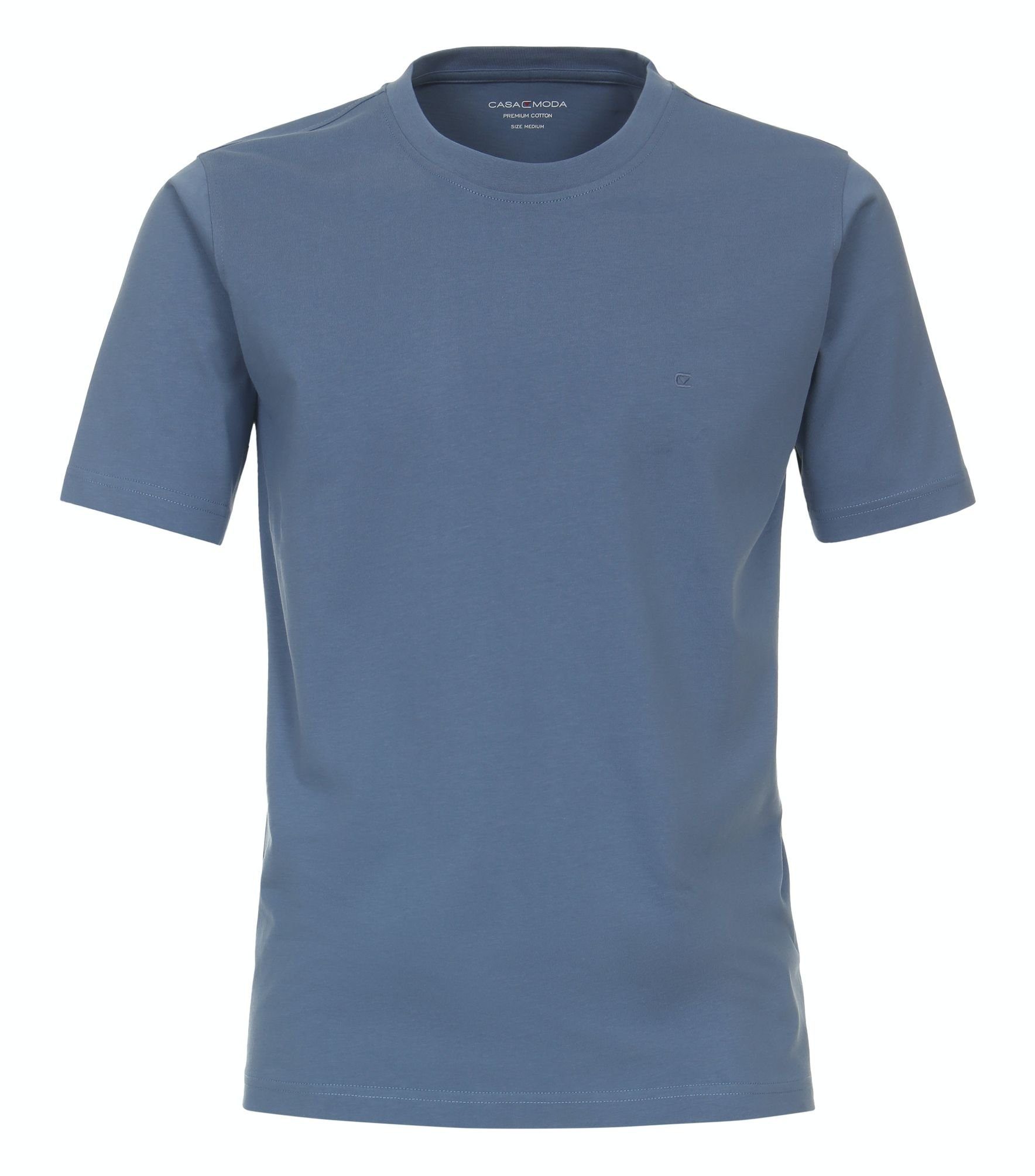 Aqua T-Shirt unifarben CASAMODA bis (197) Petrol T-Shirt 004200