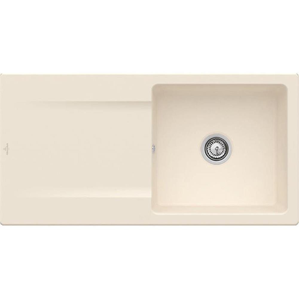 Villeroy & Boch Küchenspüle Villeroy & Boch Siluet 60 Flat, 98/49 cm Classicline FU Ivory