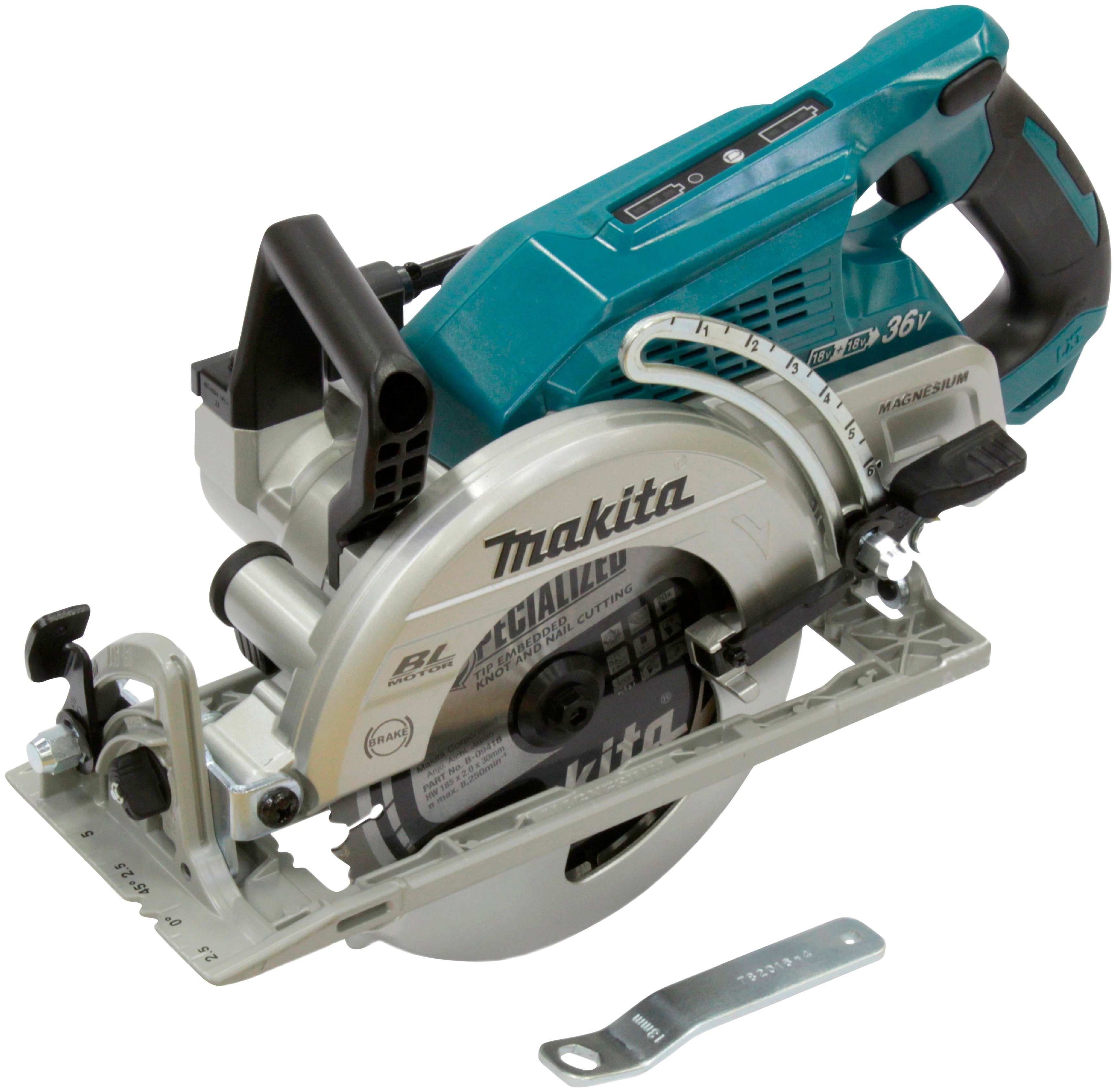 Makita Akku-Handkreissäge DRS780Z, 62 mm, 2x 18 V, ohne Akku & Ladegerät