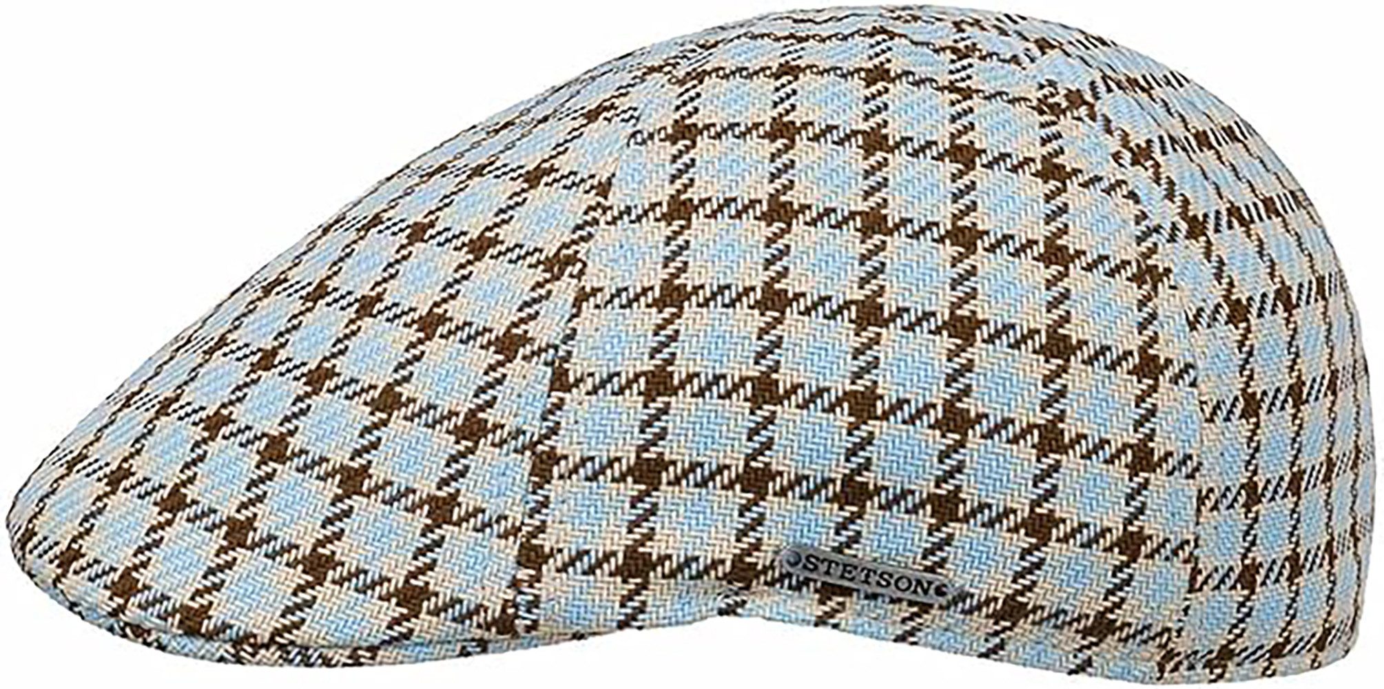 Stetson Flat Cap Texas Check Bolcott