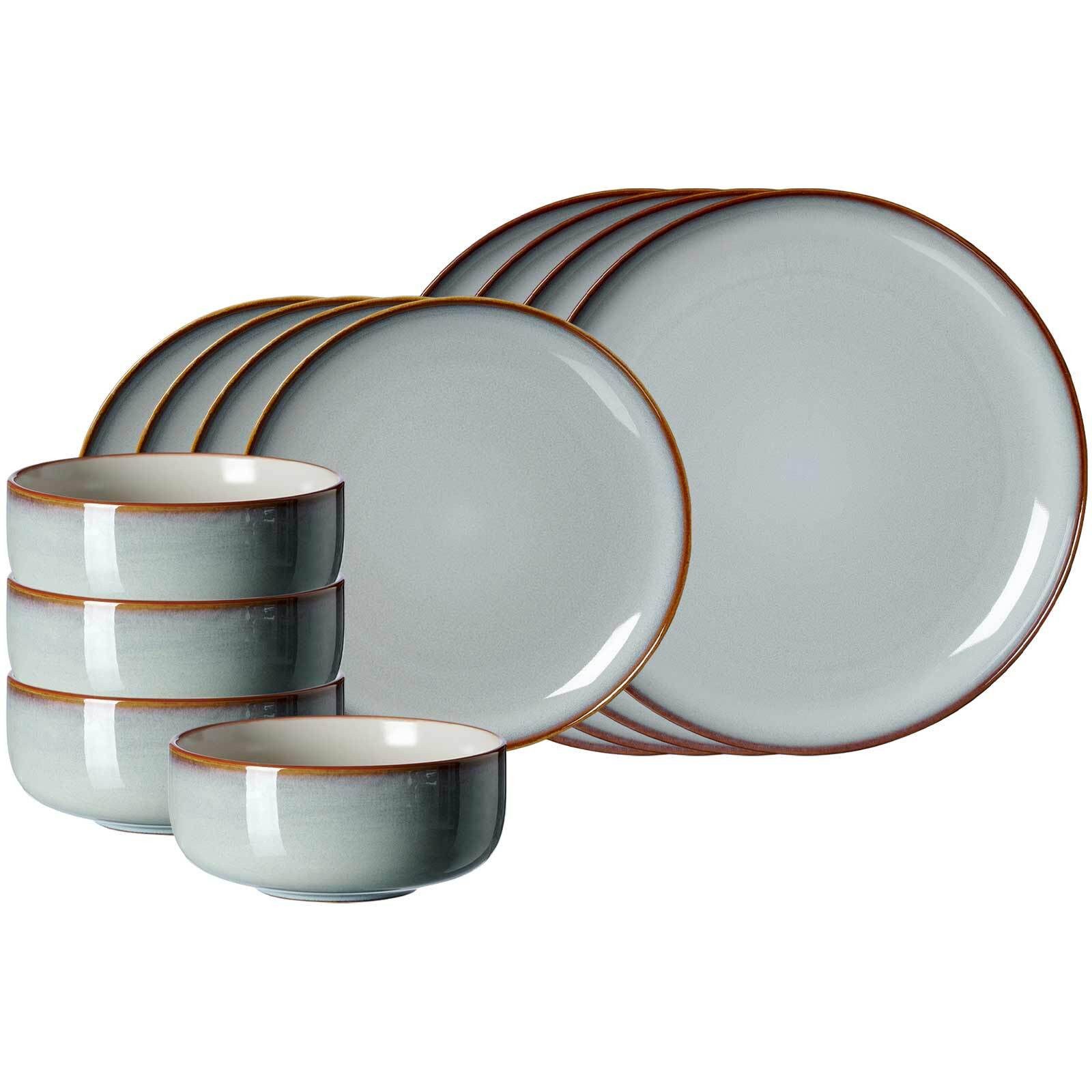 Ritzenhoff & Breker Kombiservice Portofino Basic-Set 12er Set (12-tlg), 4 Personen, Steinzeug