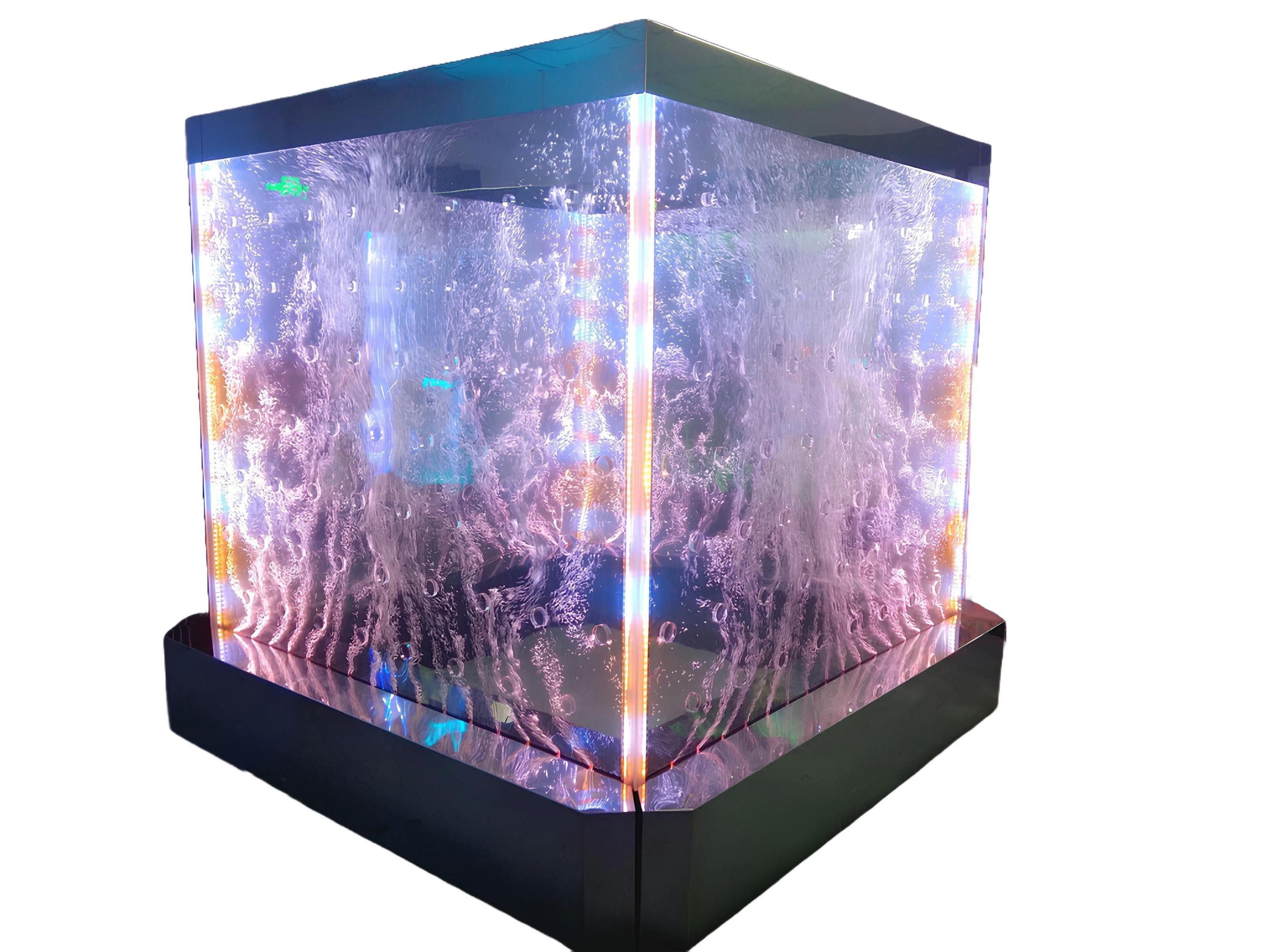 Xlmoebel Zimmerbrunnen LED-Wandpaneel mit Wasserfall-Effekt und sanften Lichtern, (Water Wall), Hergestellt in Europa