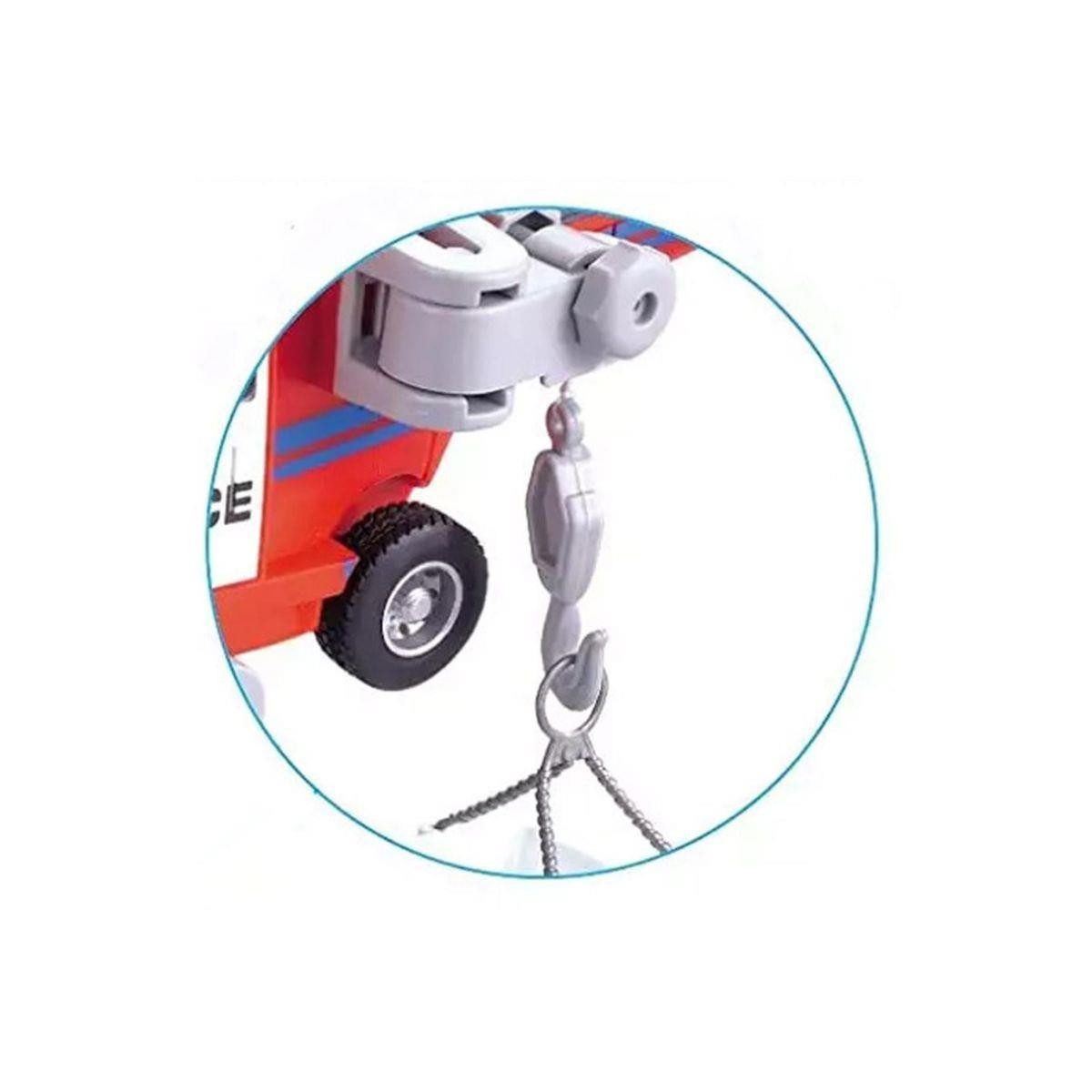 efaso Toy Helicopter with Hook/Carrying Strap/Winch - Toy Helicopter in Red