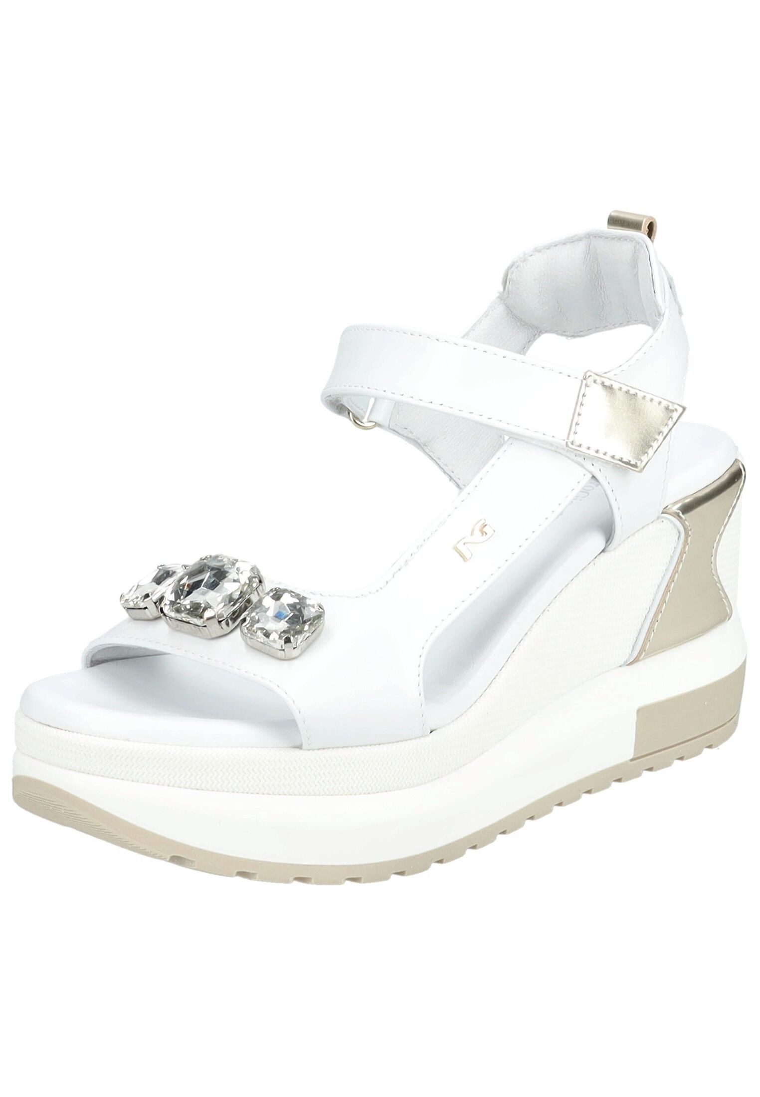 Nero Giardini Sandalen Leder/Textil Keilsandalette günstig online kaufen