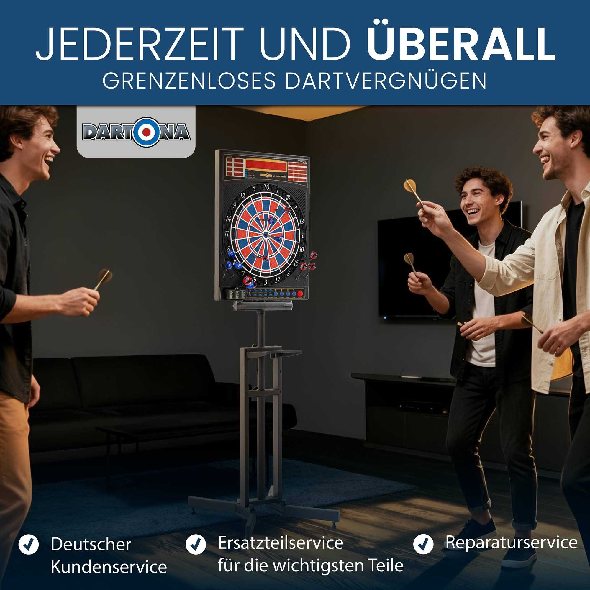 Dartona Dartscheibe Dartona Mobiler Dartständer Universal Gen 3 (ohne Scheibe)