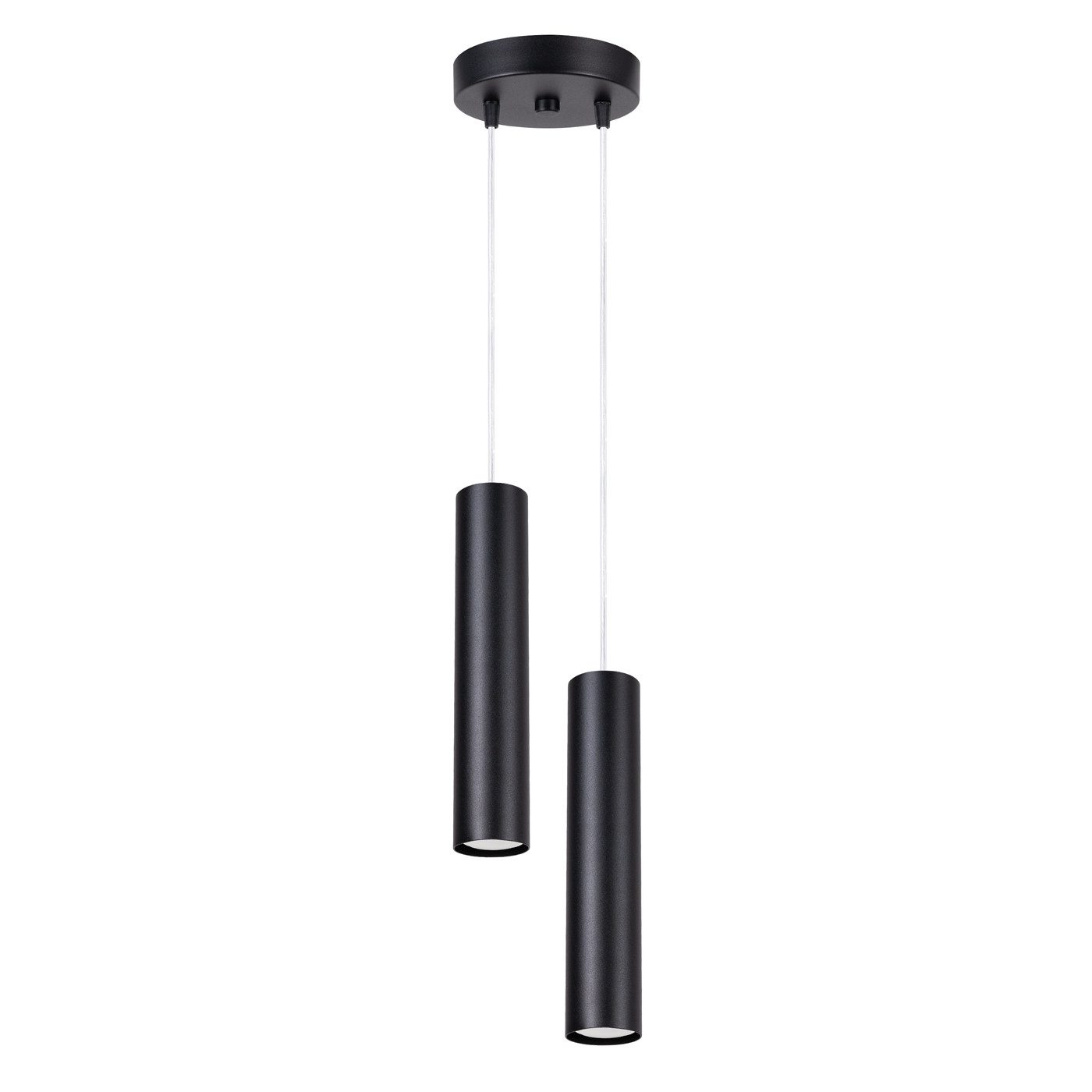 SOLLUX lighting Hängeleuchte Pendelleuchte Lagos 2P Schwarz, Nicht enthalten