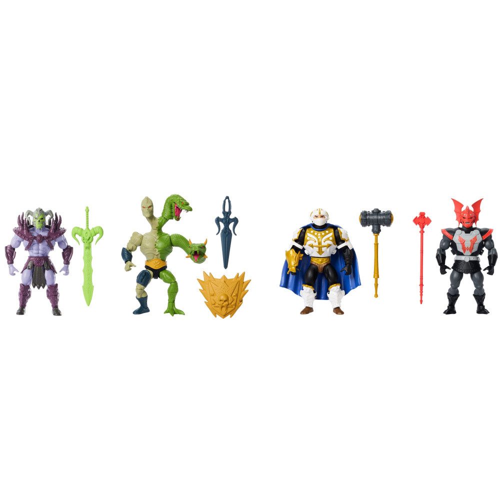Mattel® Actionfigur Masters of the Universe Origins 4er-Pack Battle for Eternia Actionfigu