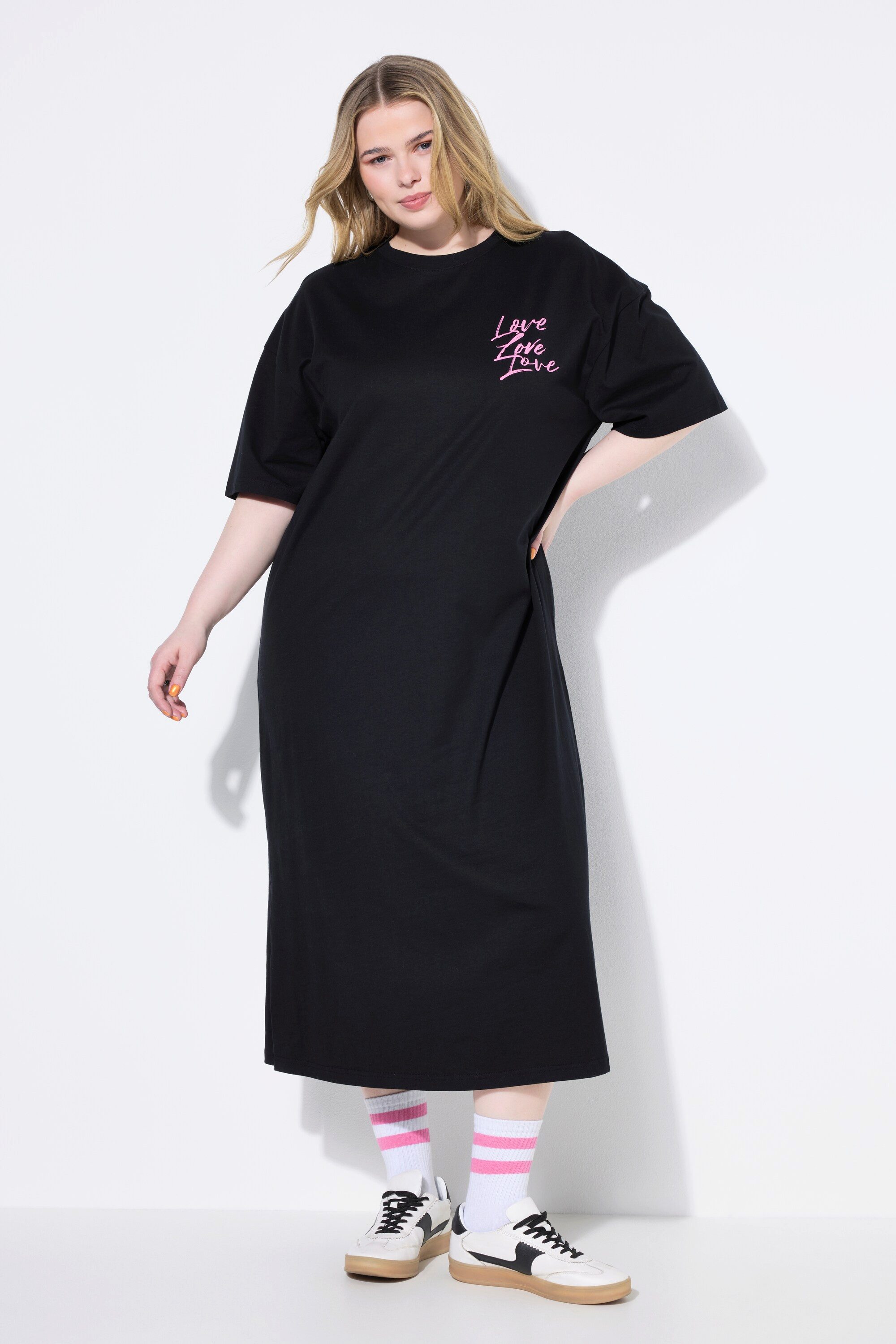Studio Untold Midikleid Jerseykleid oversized Bigshirt Rückenprint günstig online kaufen