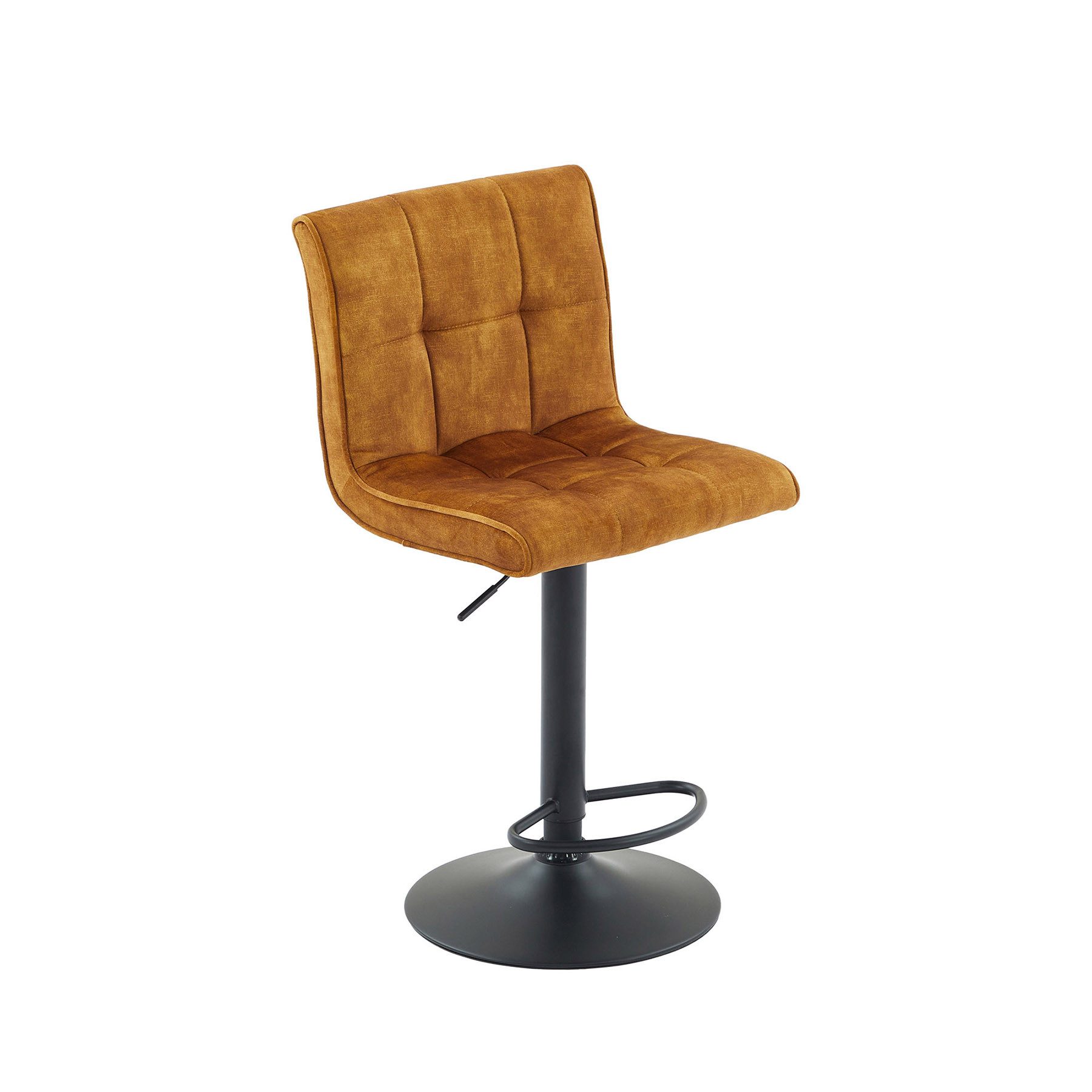 riess-ambiente Barhocker MODENA senfgelb/schwarz - Samt, günstig online kaufen