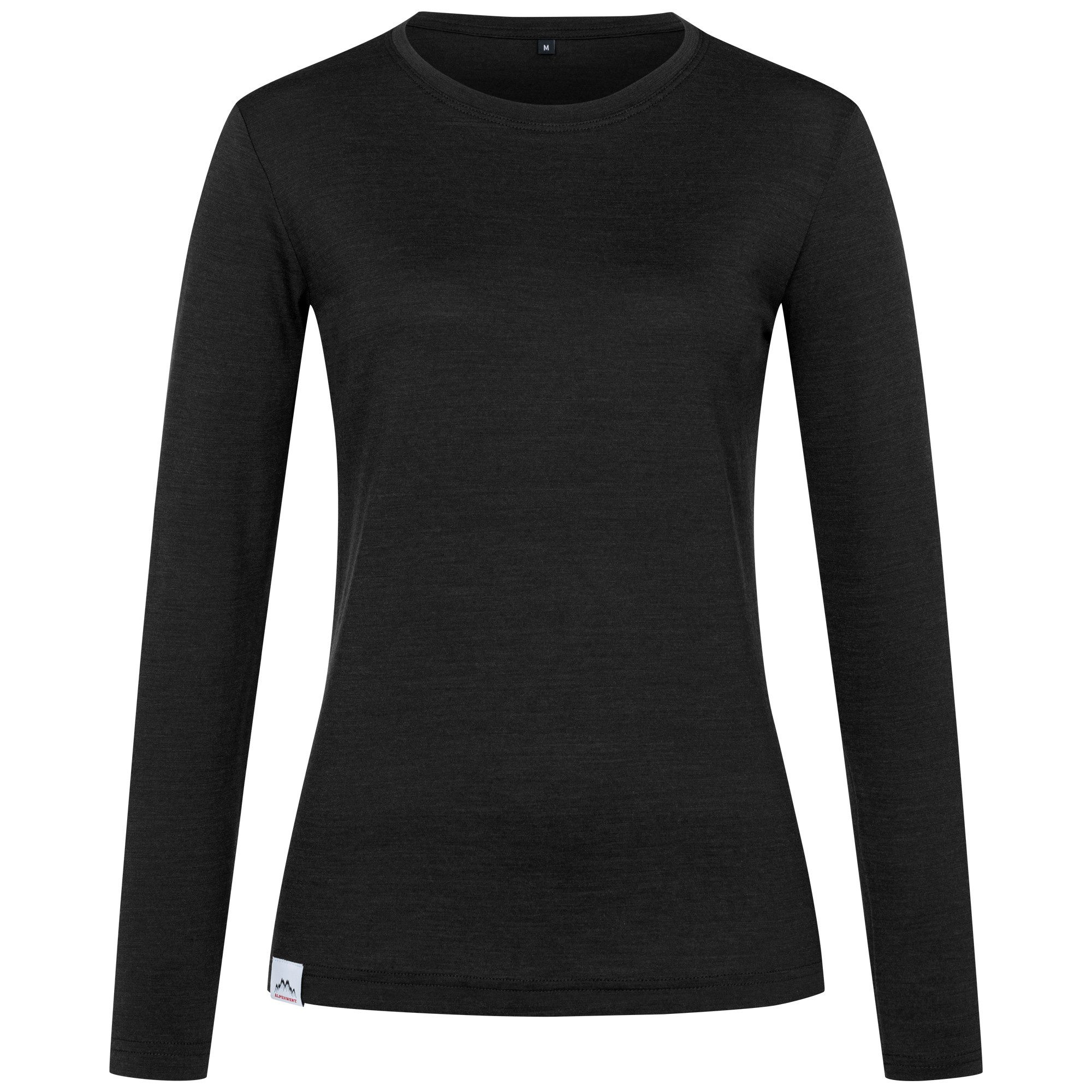 Alpenwert Langarmshirt Damen Longsleeve aus Merinowolle – atmungsaktiv & ge günstig online kaufen