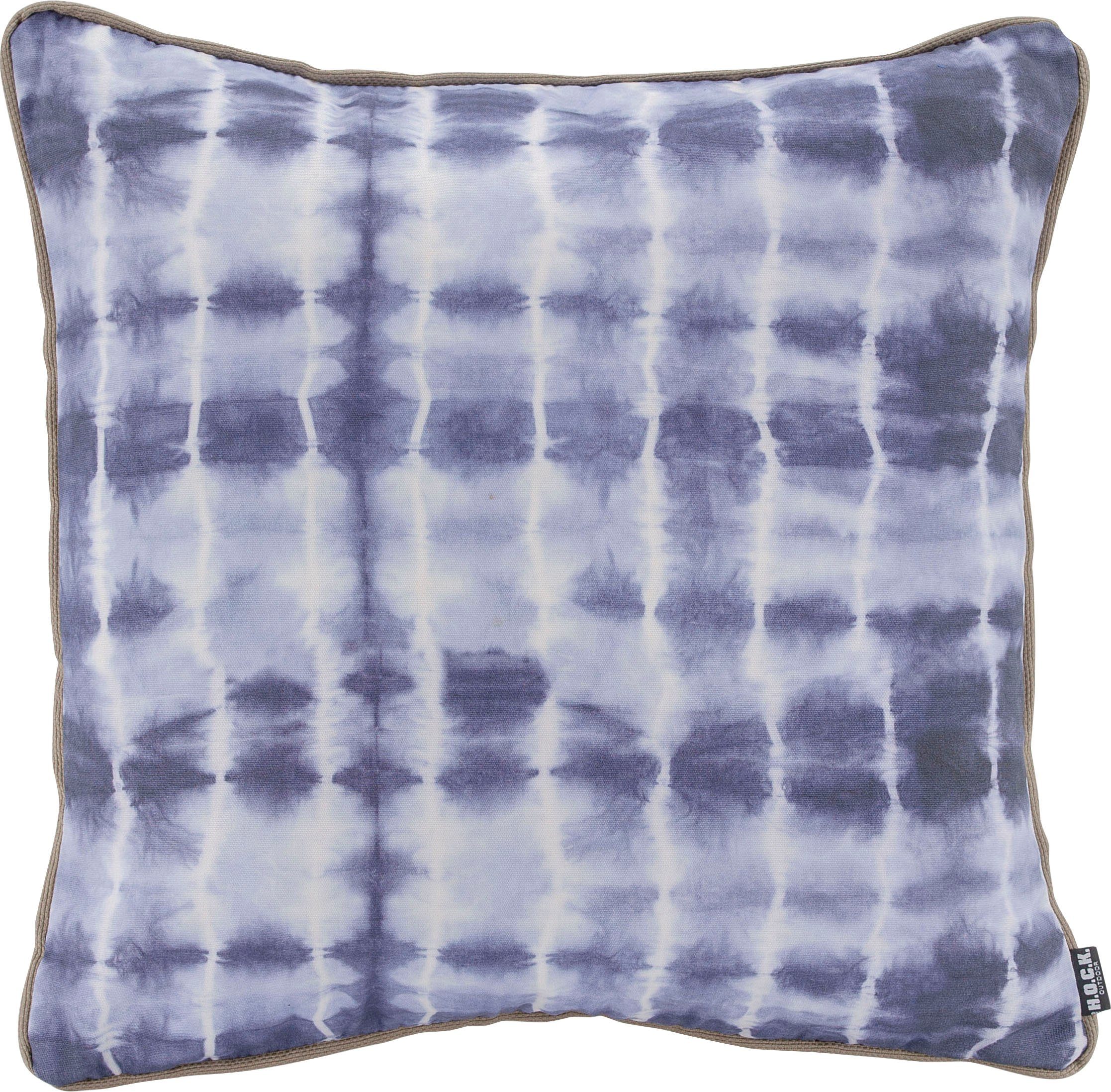 H.O.C.K. Dekokissen Badu Batik Midnight Outdoor, mit Keder, Kissenhülle mit Füllung, 1 Stück. € 36,32